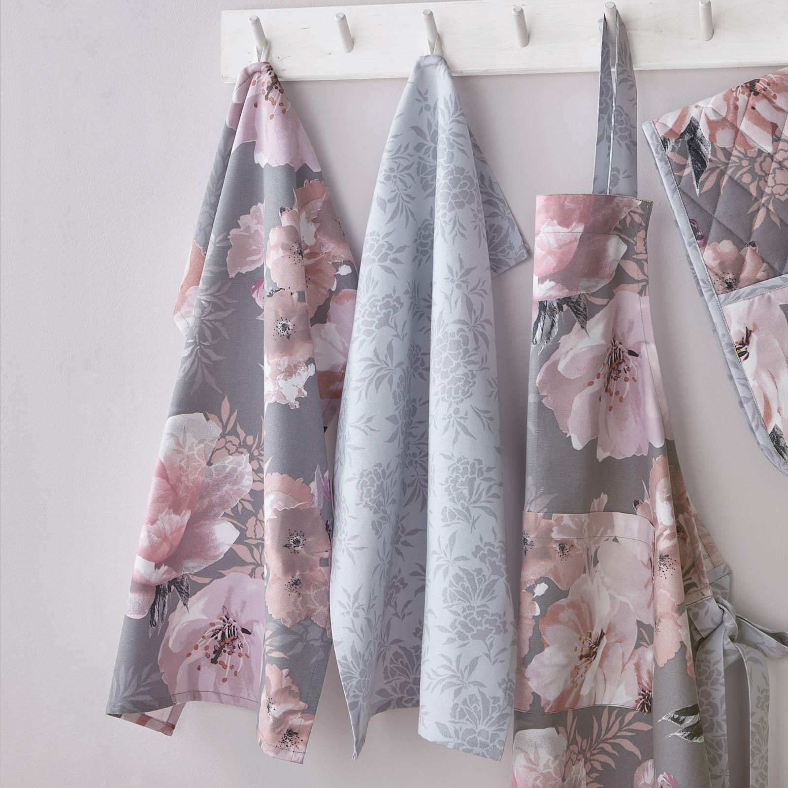 Dramatic Floral Kitchen Textiles Collection by Catherine Lansfield