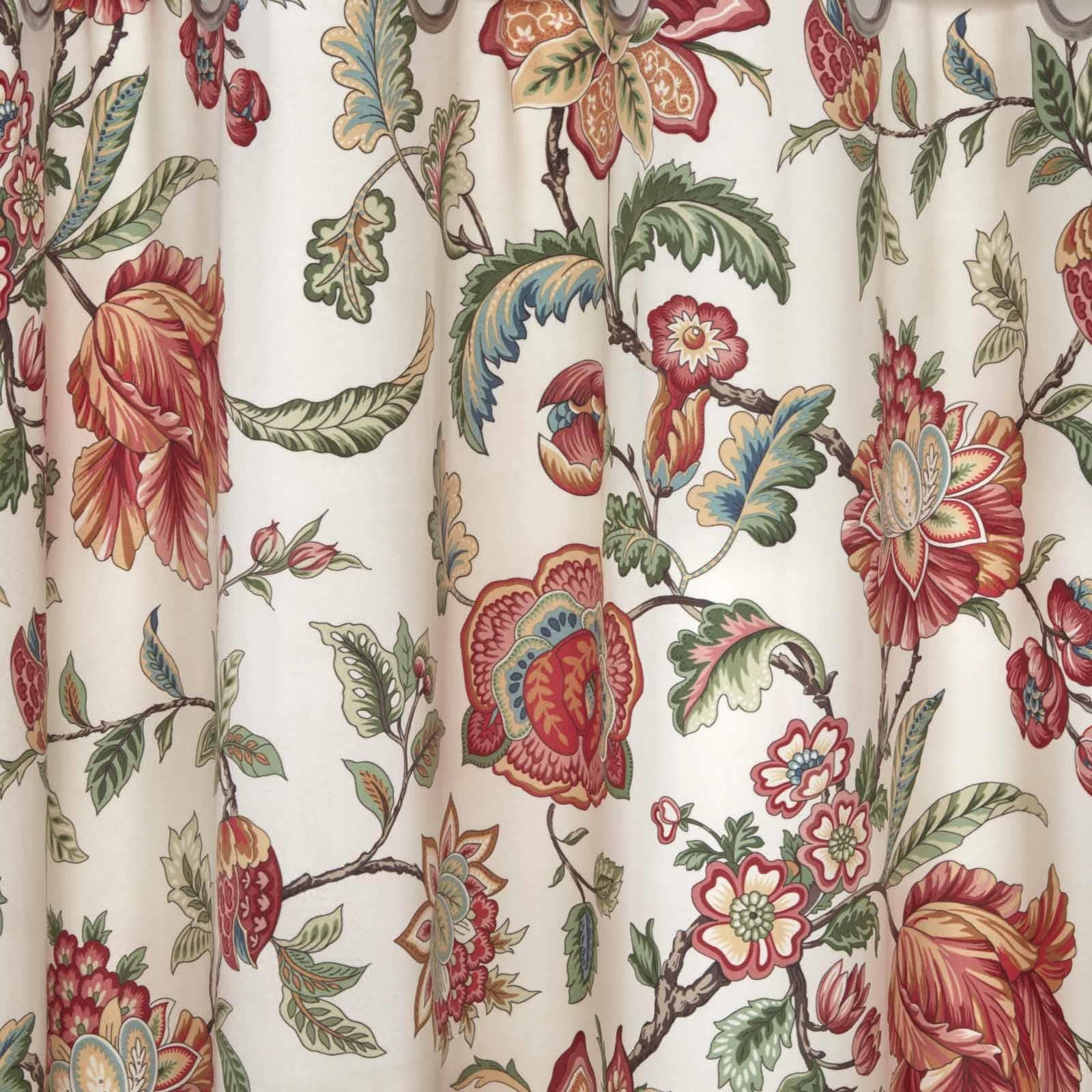 Linden Floral Velvet Eyelet Curtains by Sundour