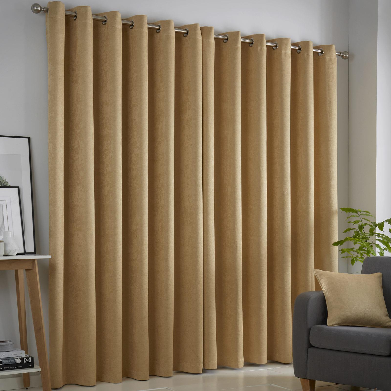 Strata Dim Out Woven Thermal Eyelet Curtains by Fusion