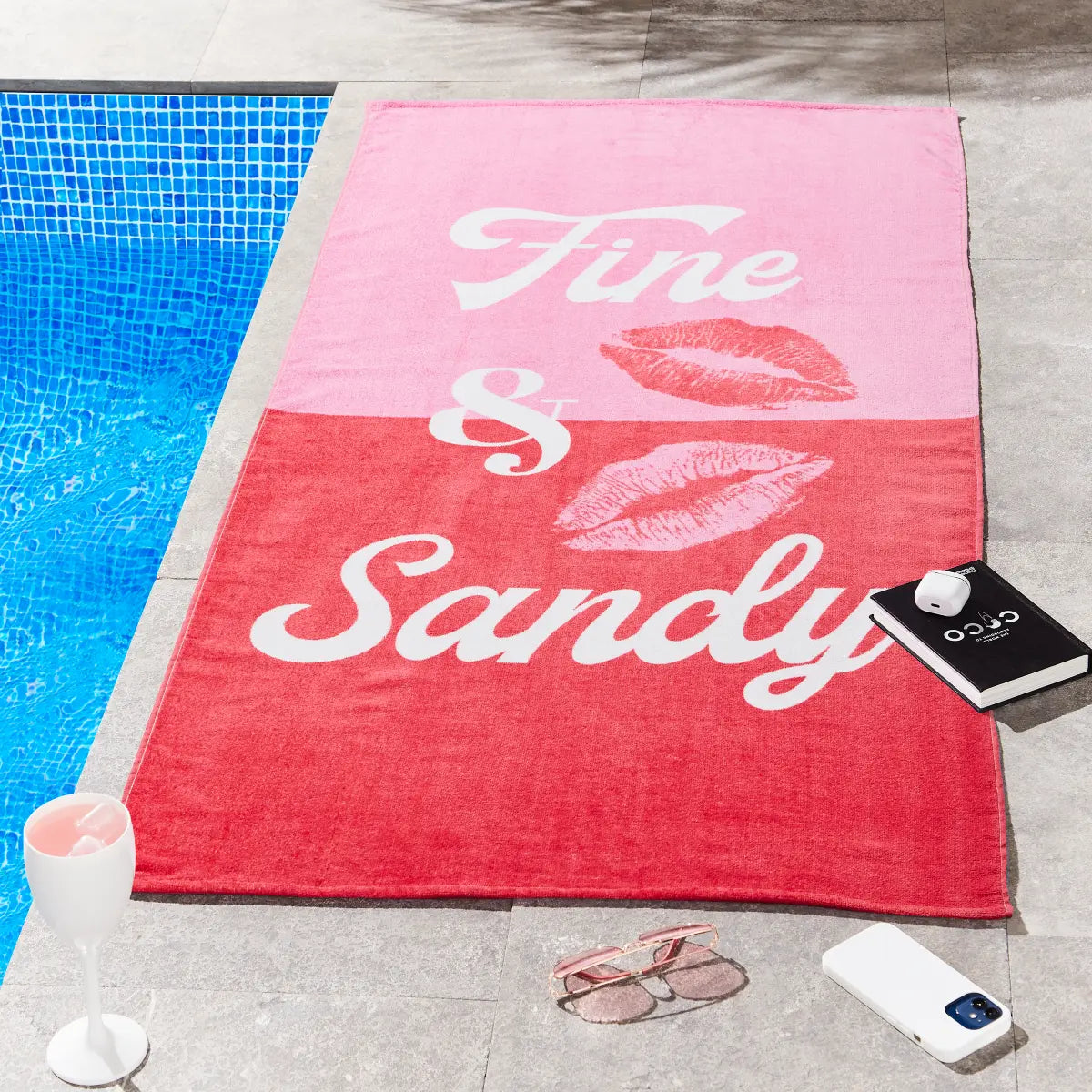 Catherine Lansfield Cotton Beach Towel 76cm x 160cm by Catherine Lansfield