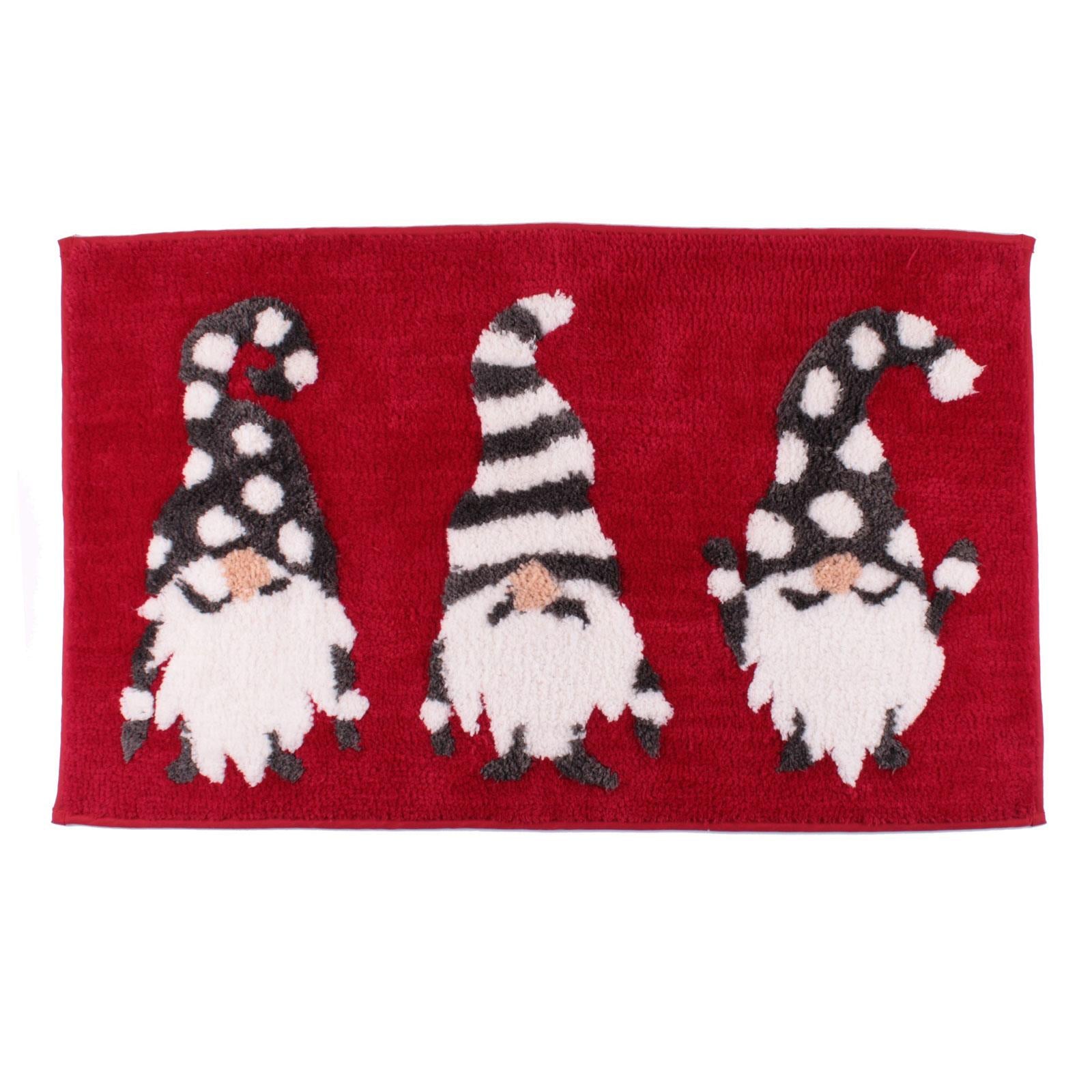 Christmas Gonks Bath Mat by Fusion