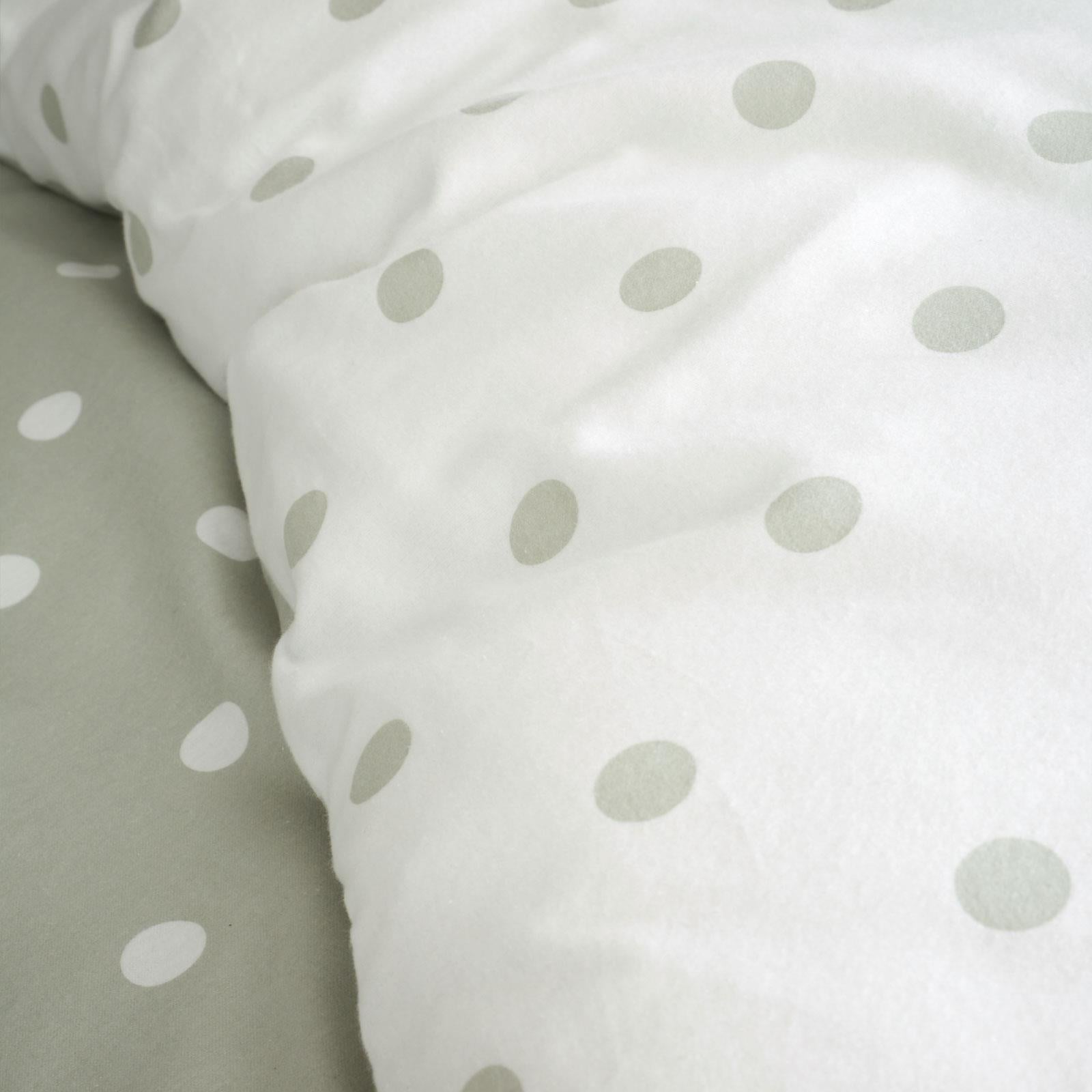 Brushed Polka Dot Duvet Cover Set by Catherine Lansfield