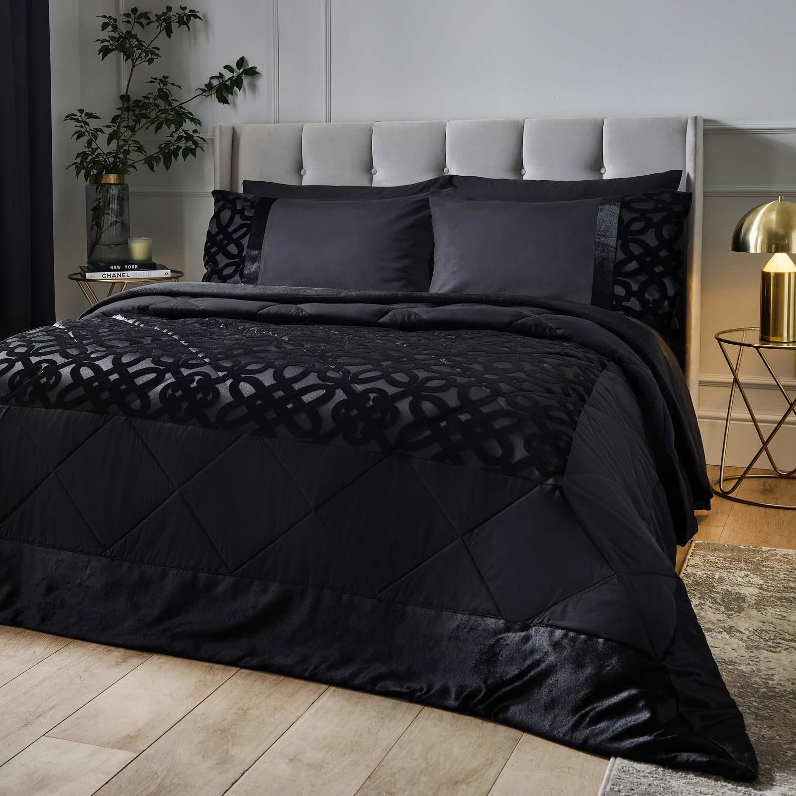 Lattice Cut Velvet Bedspread by Catherine Lansfield