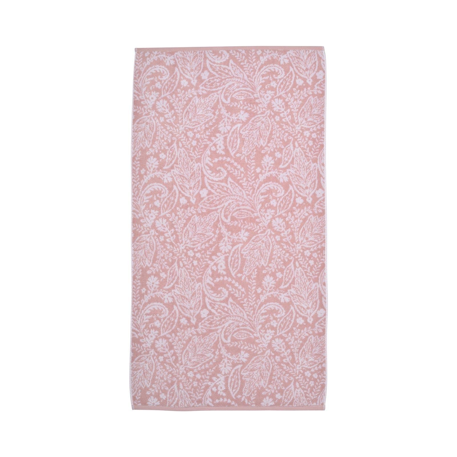 Aveline Jacquard Leaf 550gsm Towel by Fusion