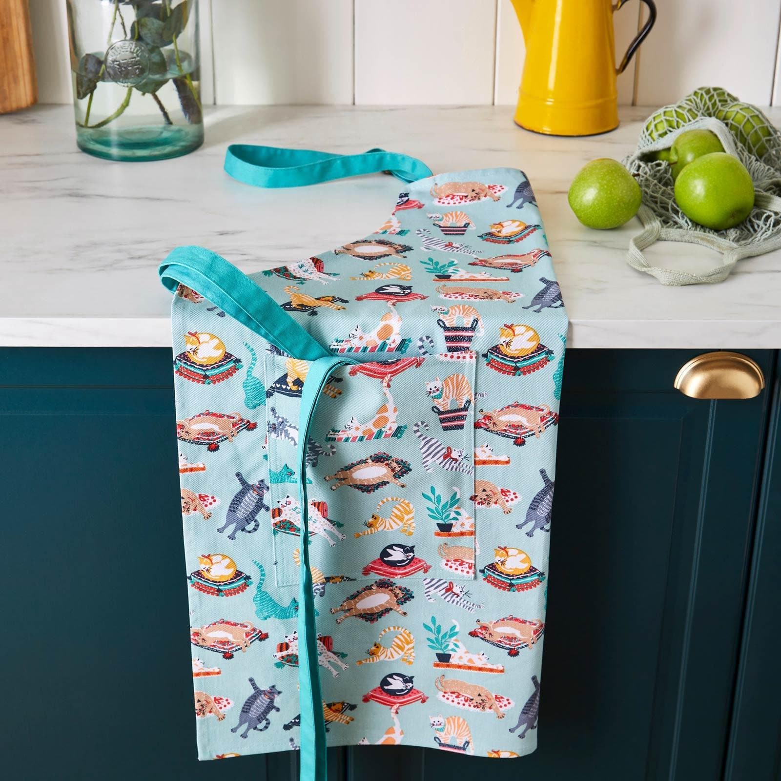 Kitty Cats Luxury Cotton Kitchen Apron Aprons Ulster Weavers