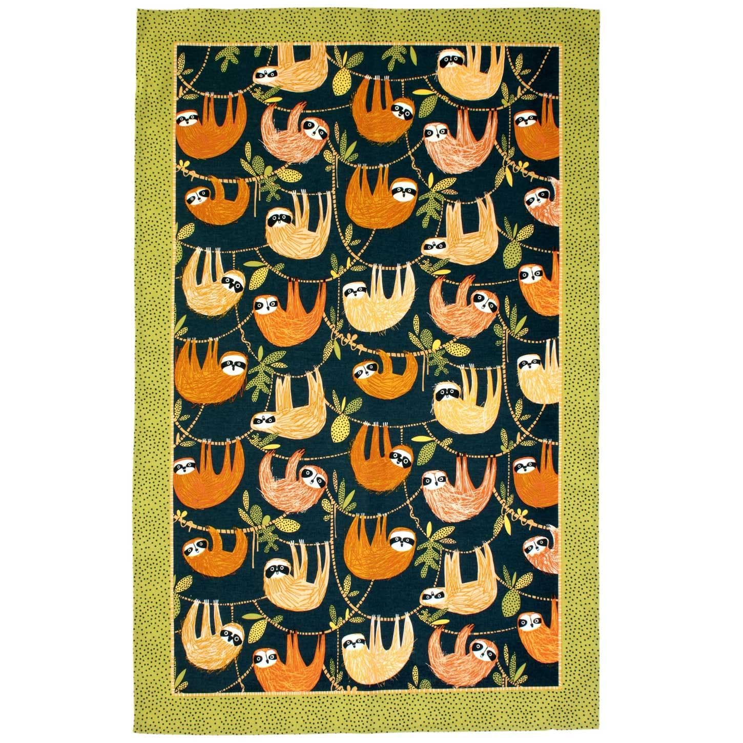 Hanging Around Luxury Cotton Printed Tea Towel Tea Towels Ulster Weavers