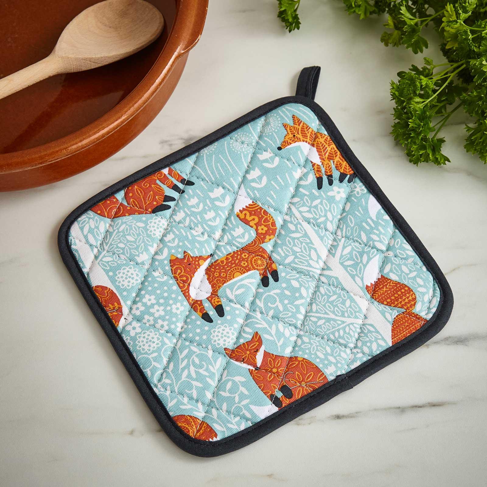 Foraging Fox Luxury Cotton Pot Mat Pot Mat Ulster Weavers