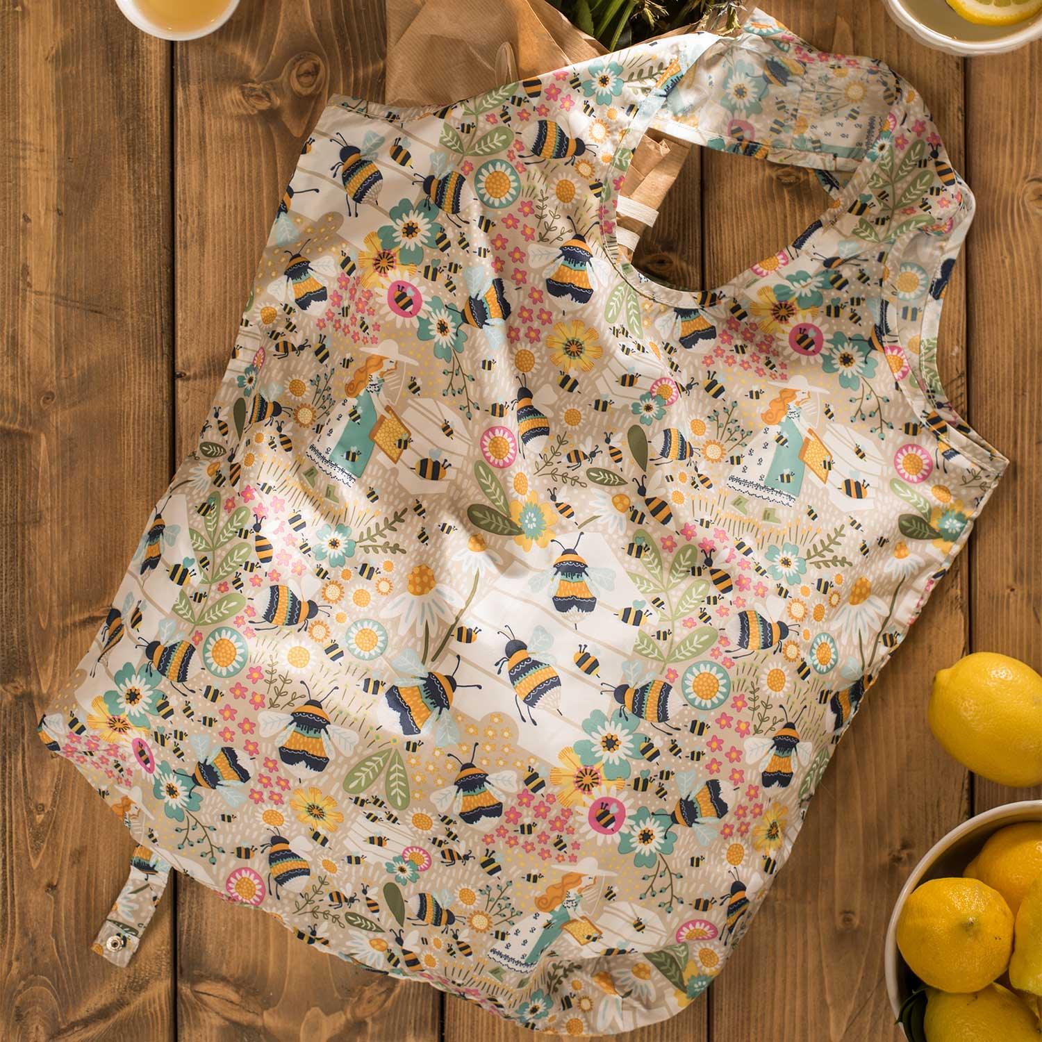 Bee Keeper Reusable Roll-Up Shopping Bag Totes & Shopping Bags Ulster Weavers