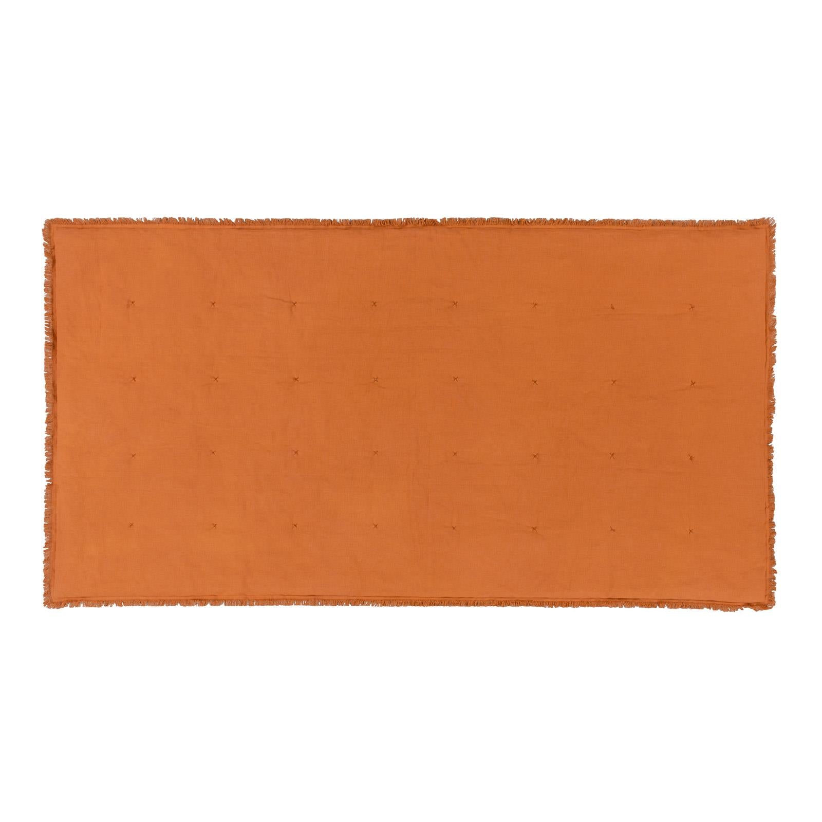 Jaye Cotton Velvet Filled Bedspread 140cm x 220cm by Yard