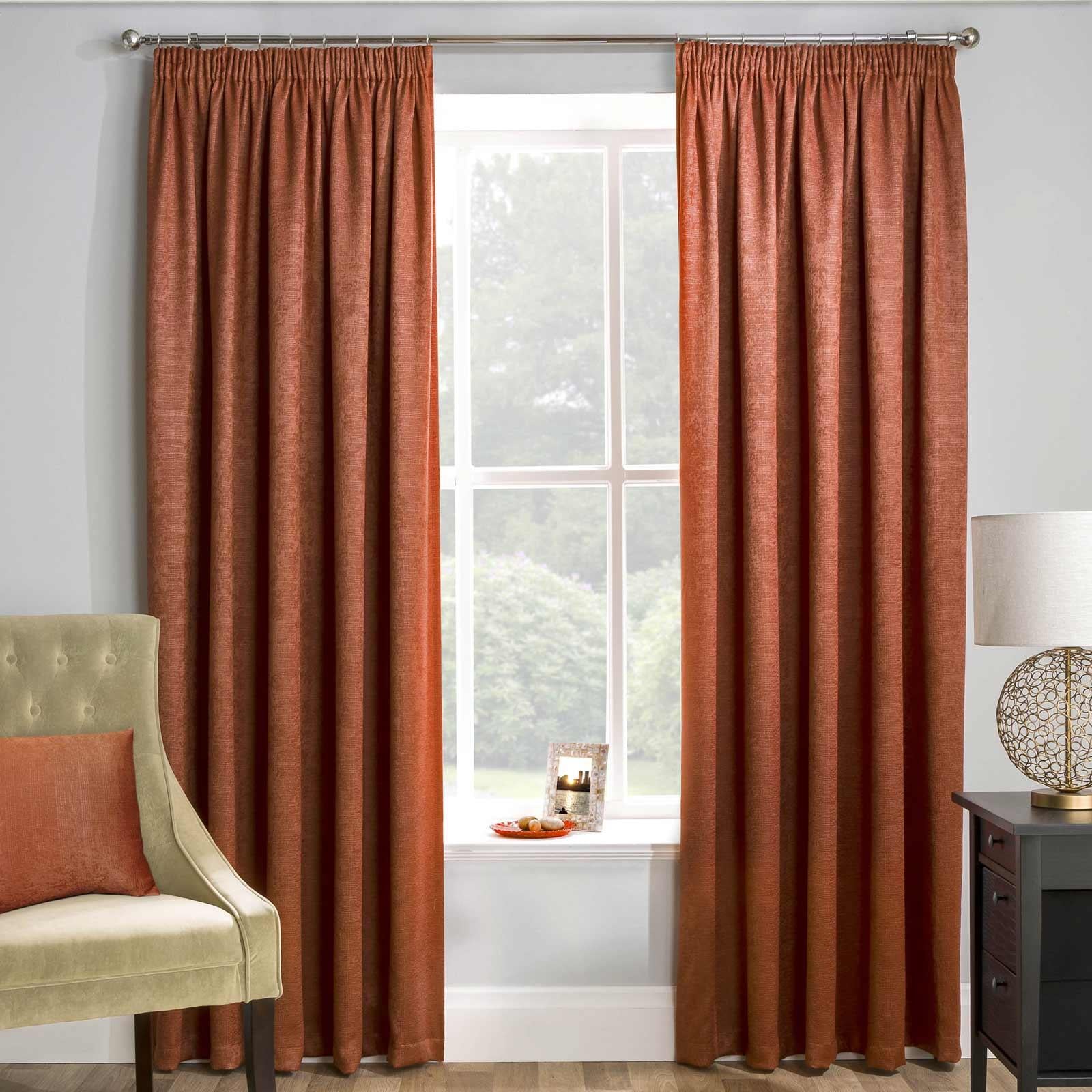 Matrix Thermal Dim Out Tape Top Pencil Pleat Curtains by Enhanced Living