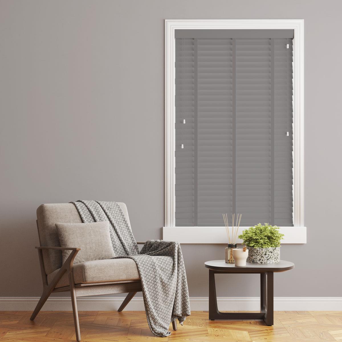 Sunwood Wood Ash Made to Measure Venetian Blind with Steel Tapes by Decora