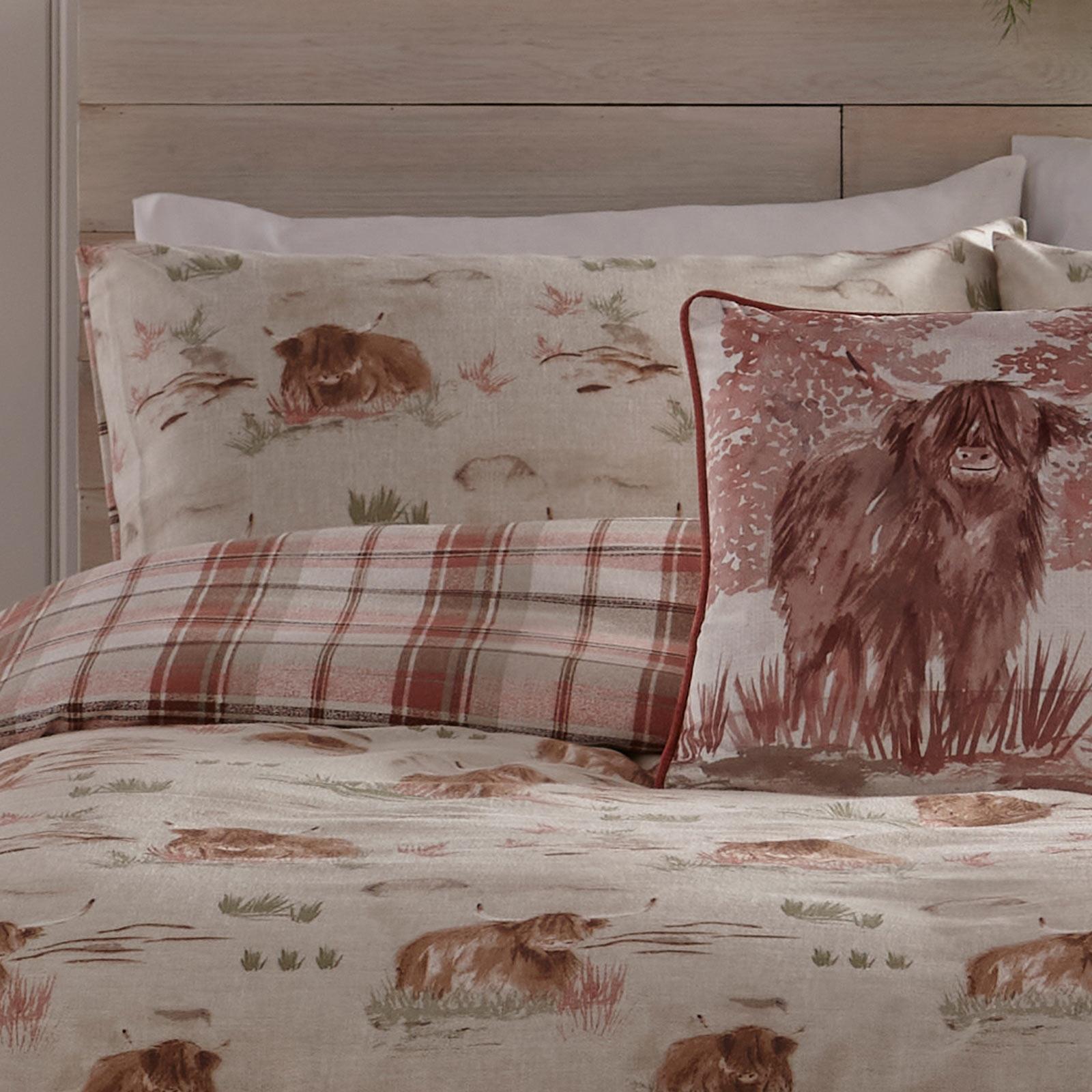 Hanson Highland Cow Brushed Cotton Duvet Cover Set