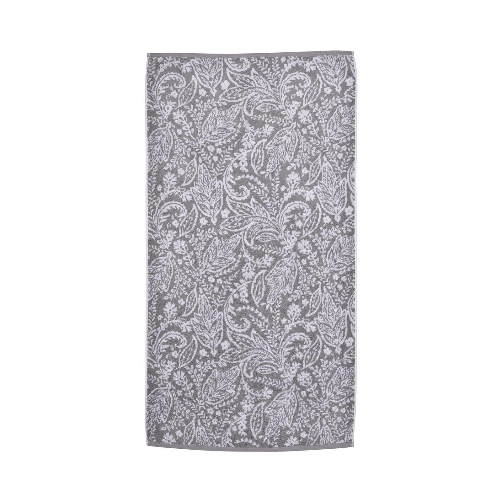 Aveline Jacquard Leaf 550gsm Towel by Fusion