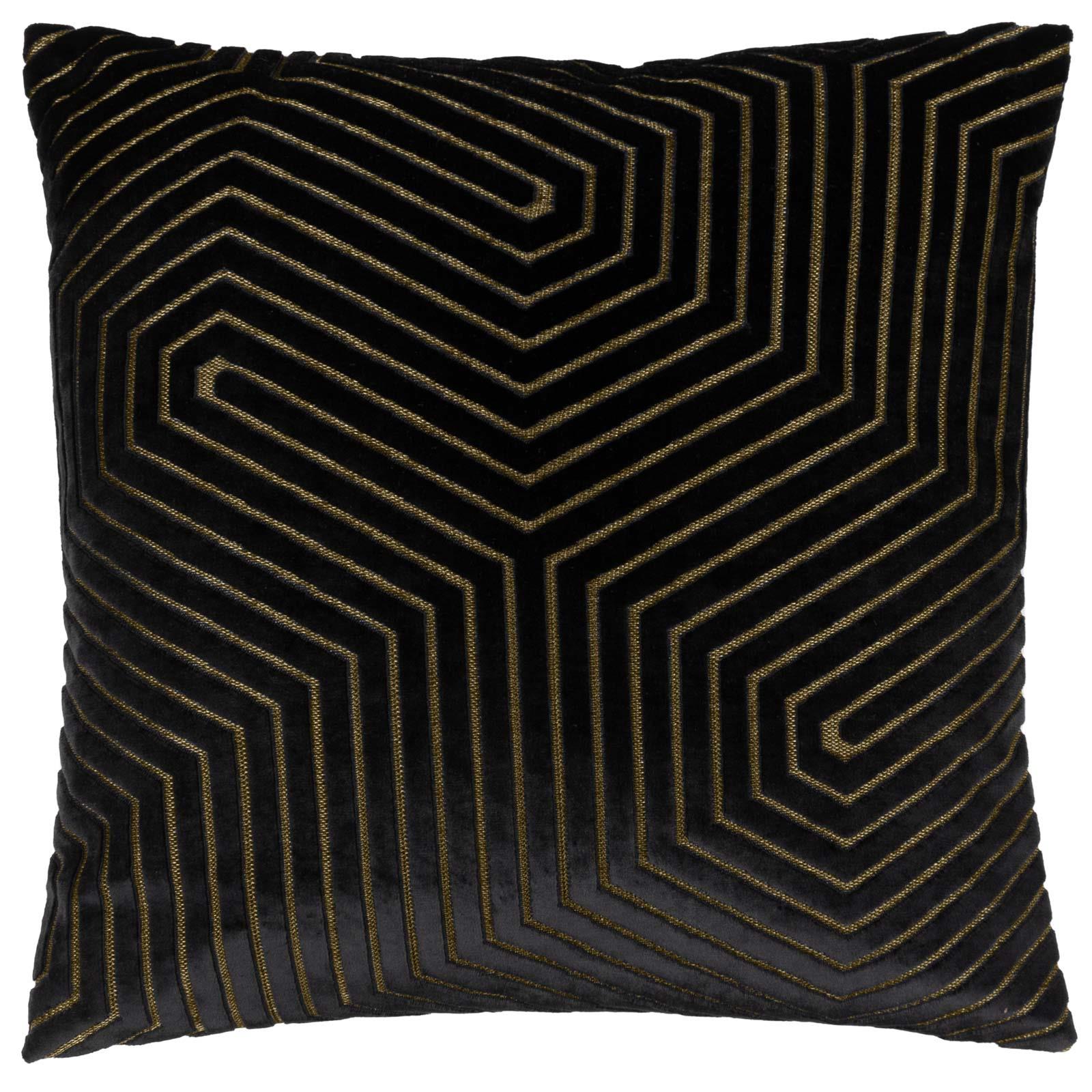 Evoke Cut Velvet Cushion Cover 18" x 18" by Paoletti