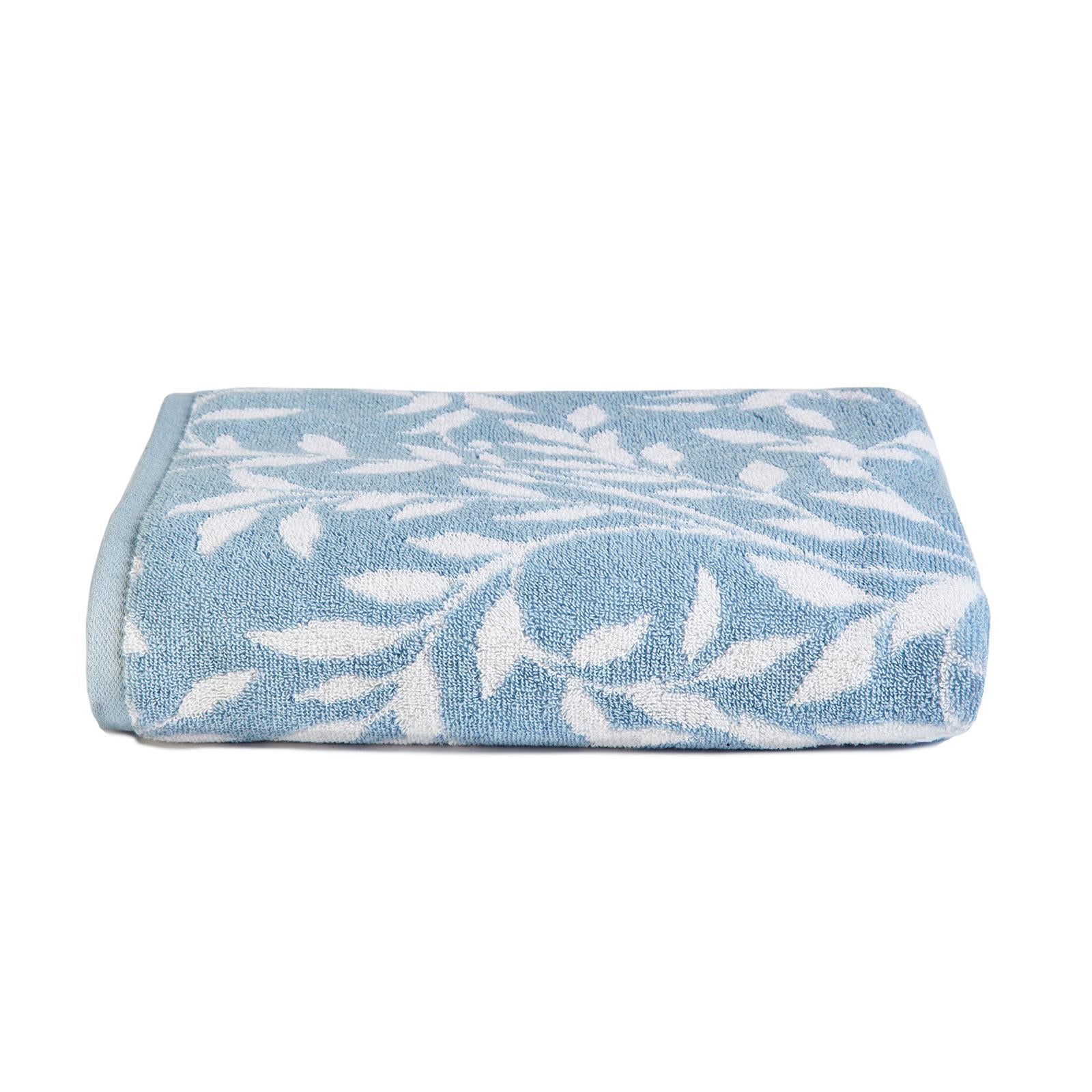 Sandringham Jacquard Leaf 550 gsm Towel by Fusion