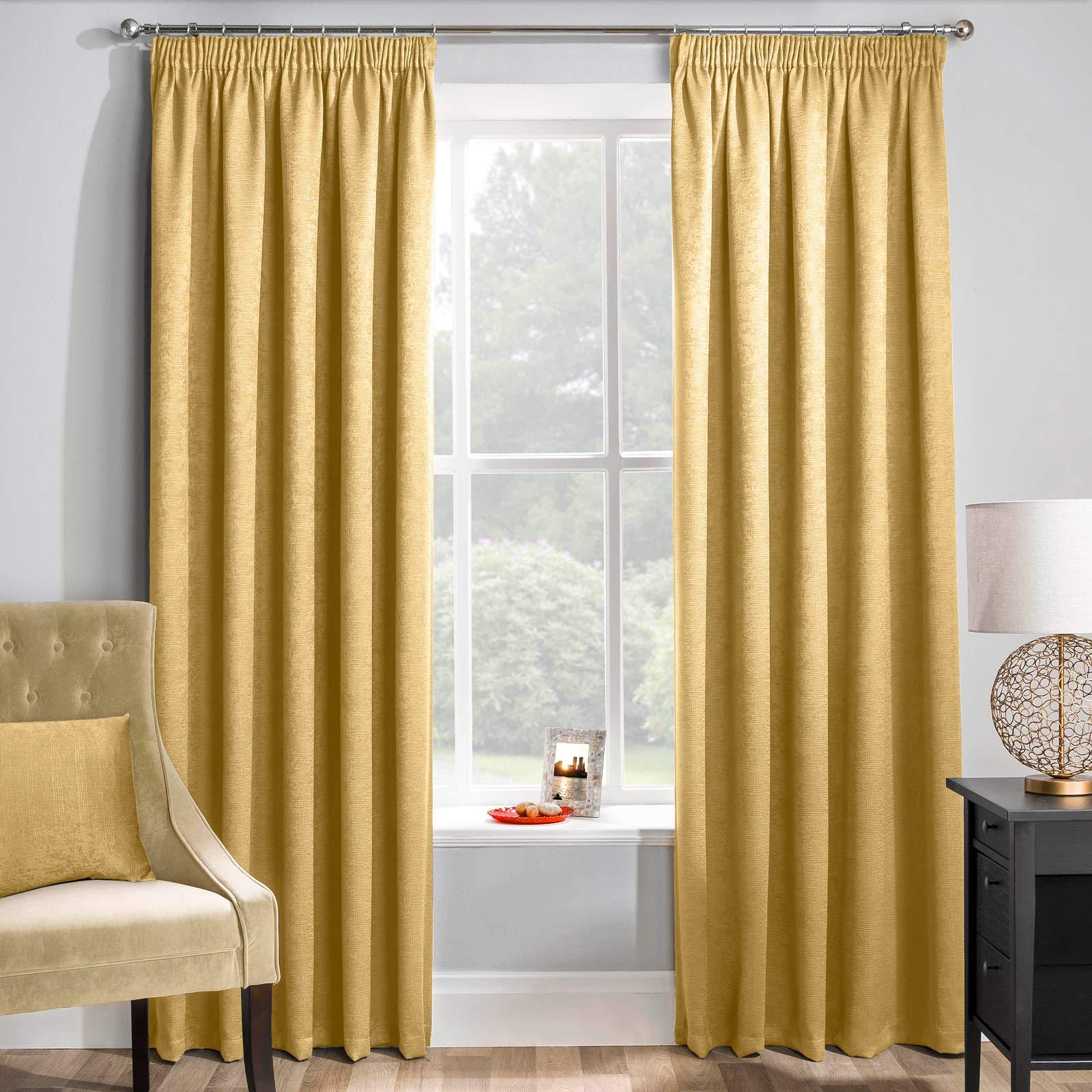 Matrix Thermal Dim Out Tape Top Pencil Pleat Curtains by Enhanced Living