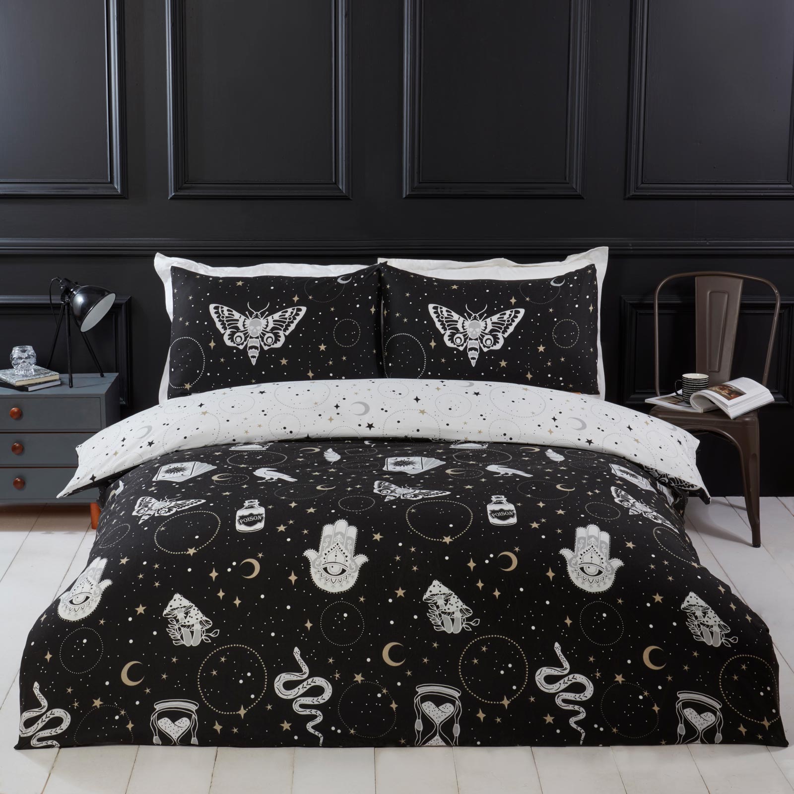 So Soft Gothic Magick Duvet Cover Set by Rapport Home