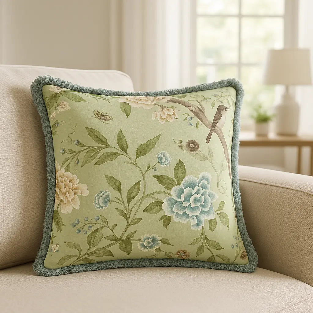 Porcelain Garden Cushion Cover 20" x 20" by Sanderson