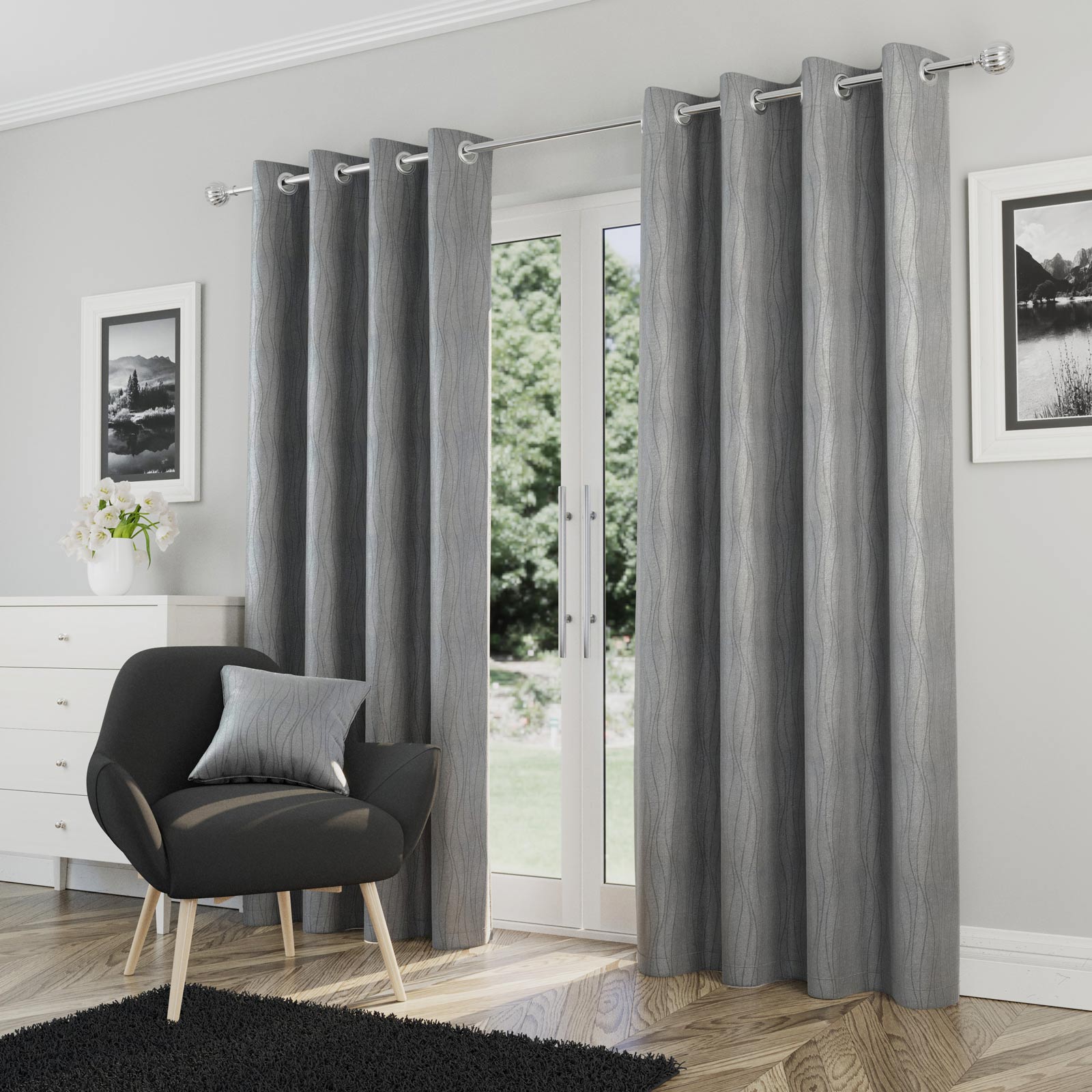 Goodwood Thermal Blockout Eyelet Curtains by Enhanced Living