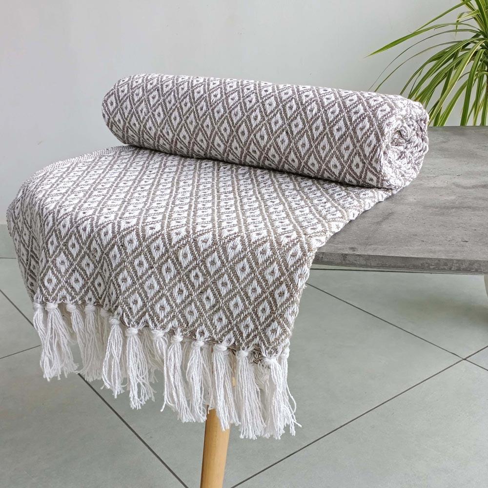 Eden Recycled Cotton Throw Blanket by Rapport Home