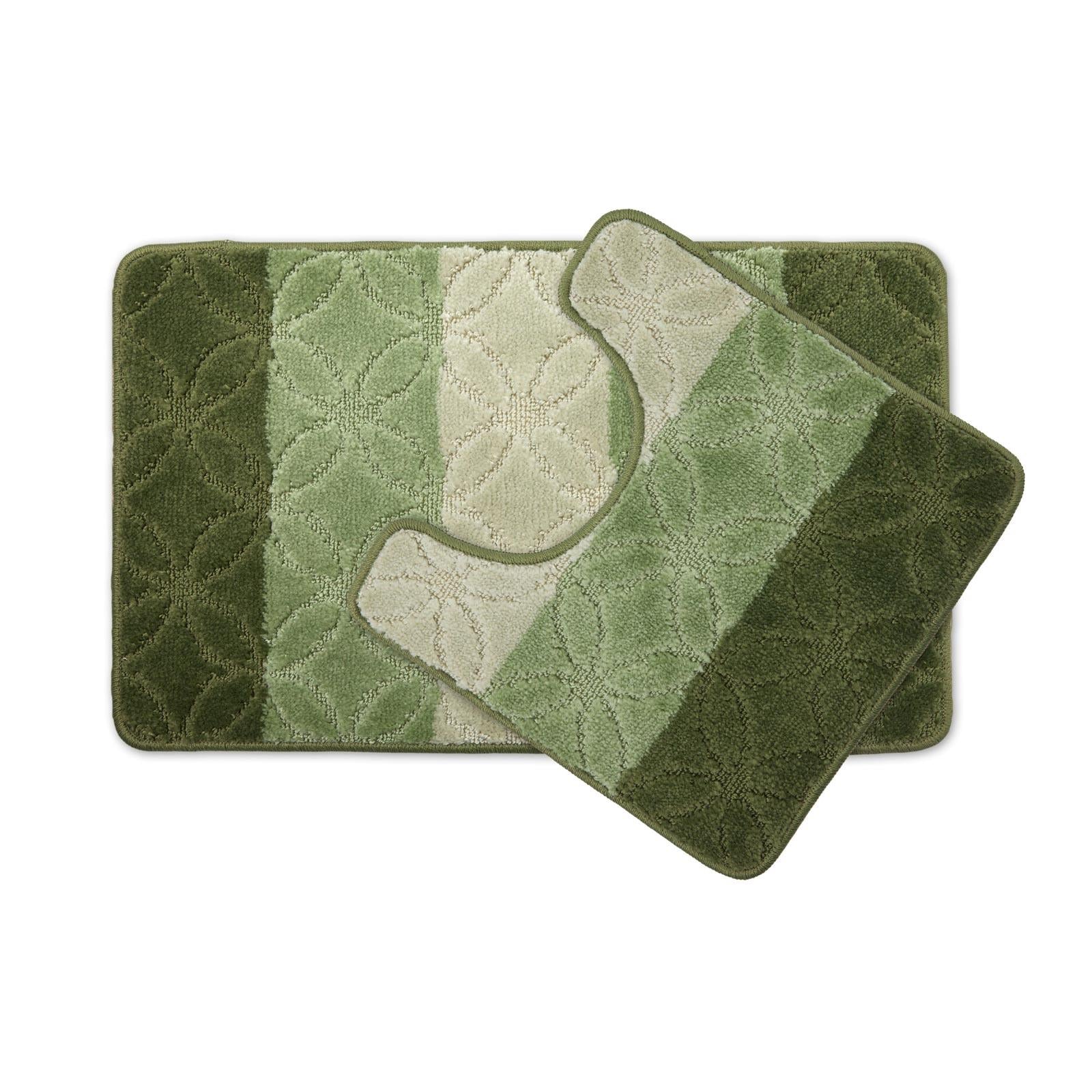 Halo Non-Slip Bath Mat & Pedestal Bathroom Set by Emma Barclay