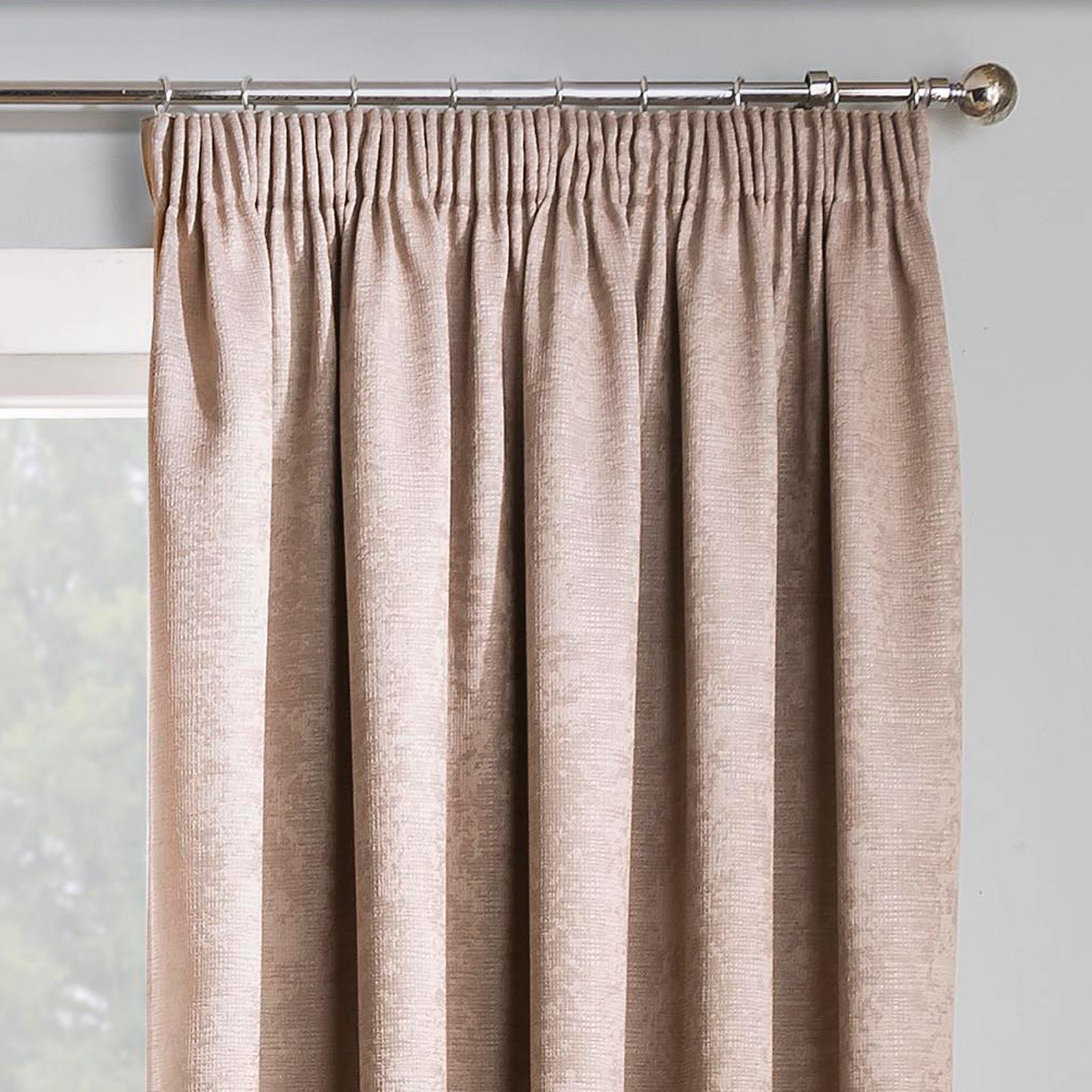 Matrix Thermal Dim Out Tape Top Pencil Pleat Curtains by Enhanced Living