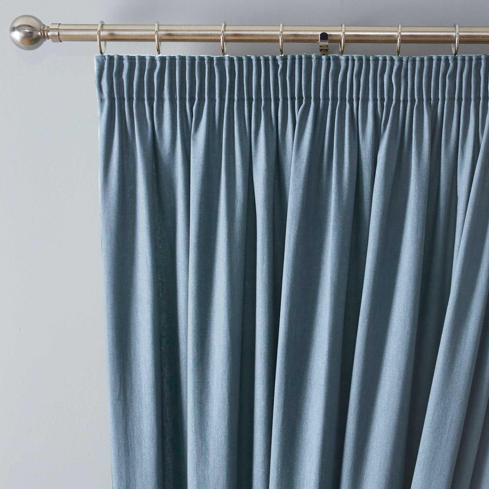 Dijon Blackout Tape Top Pencil Pleat Curtains by Fusion
