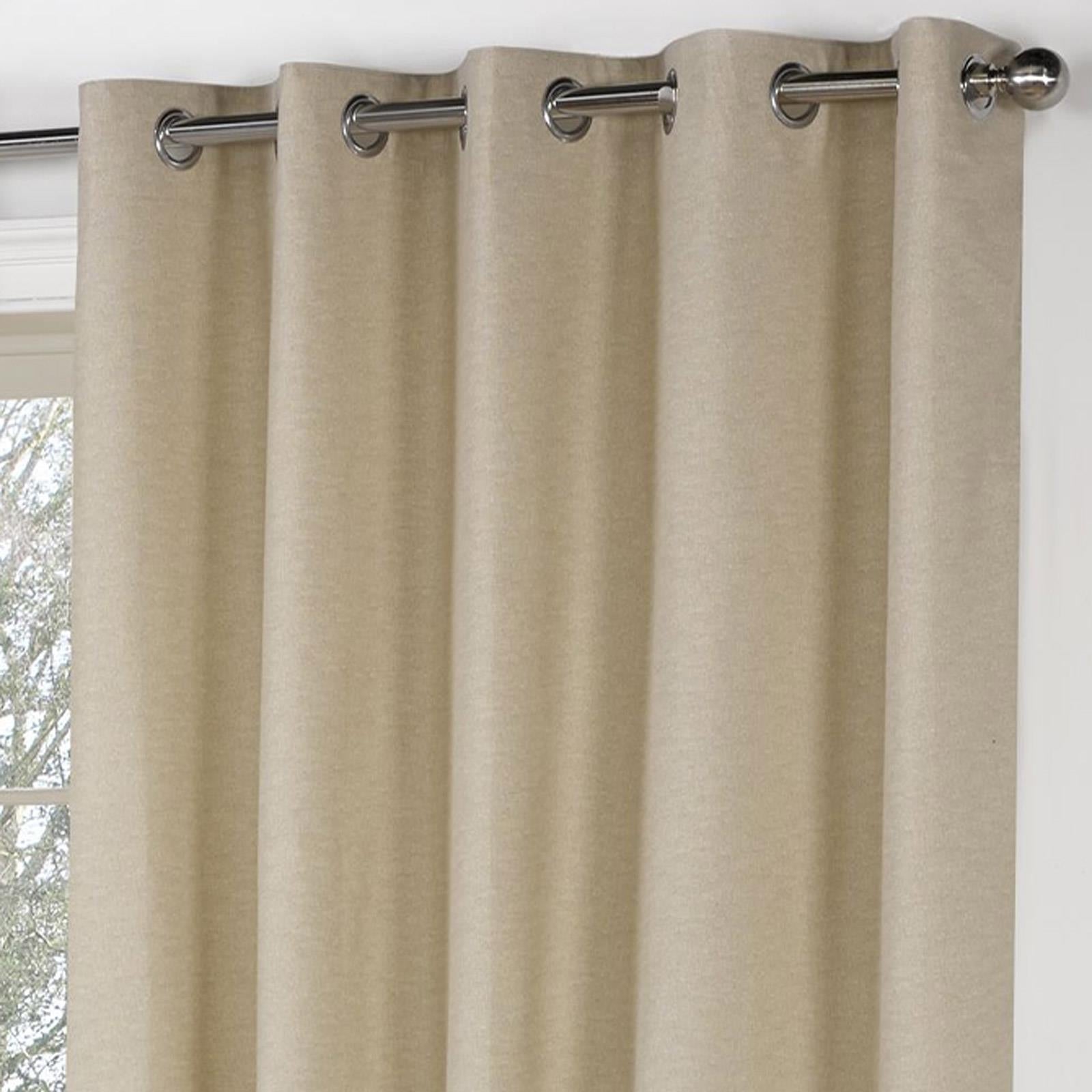 Sorbonne Cotton Lined Eyelet Curtains by Fusion
