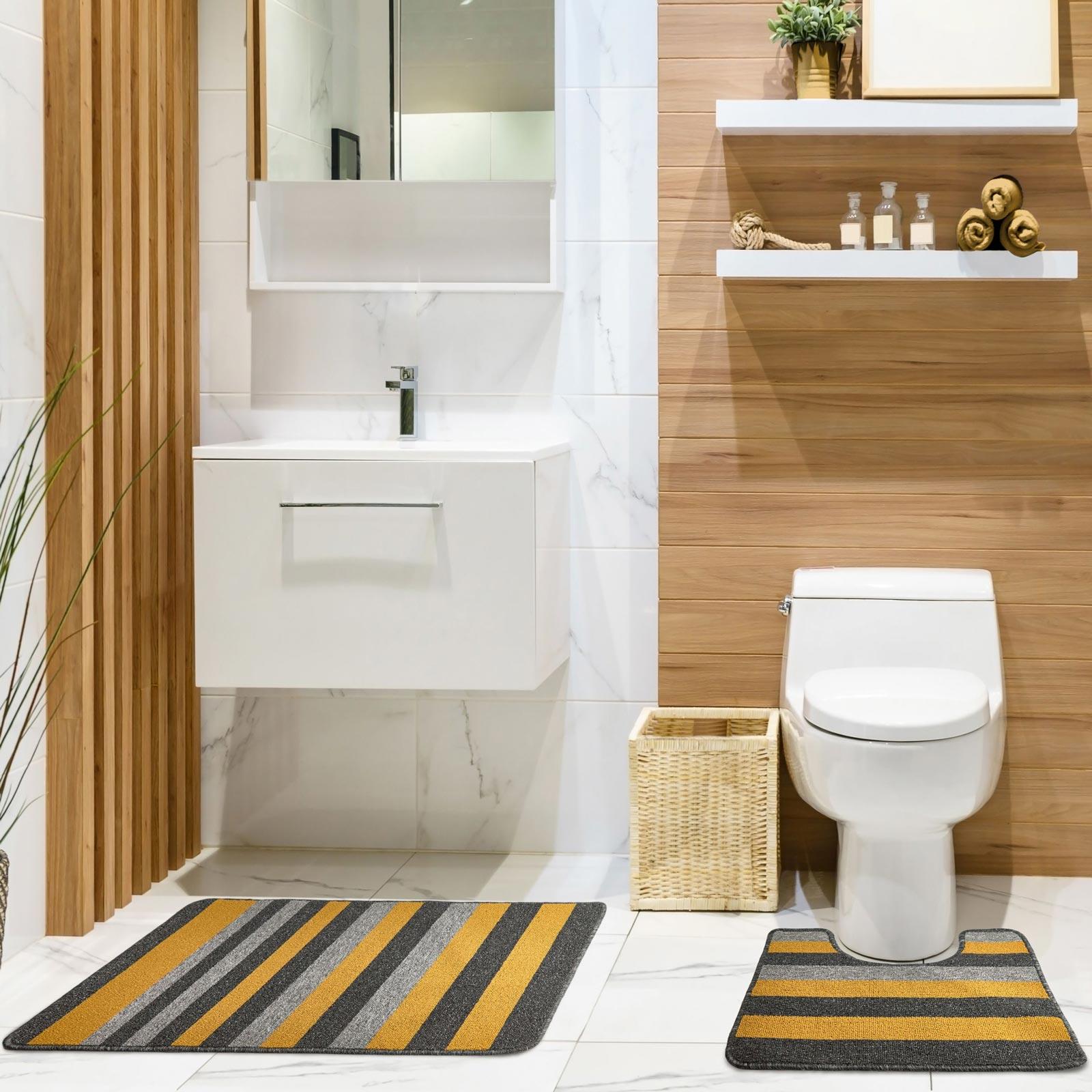 Jersey Non-Slip Bath & Pedestal Bathroom Set by Emma Barclay