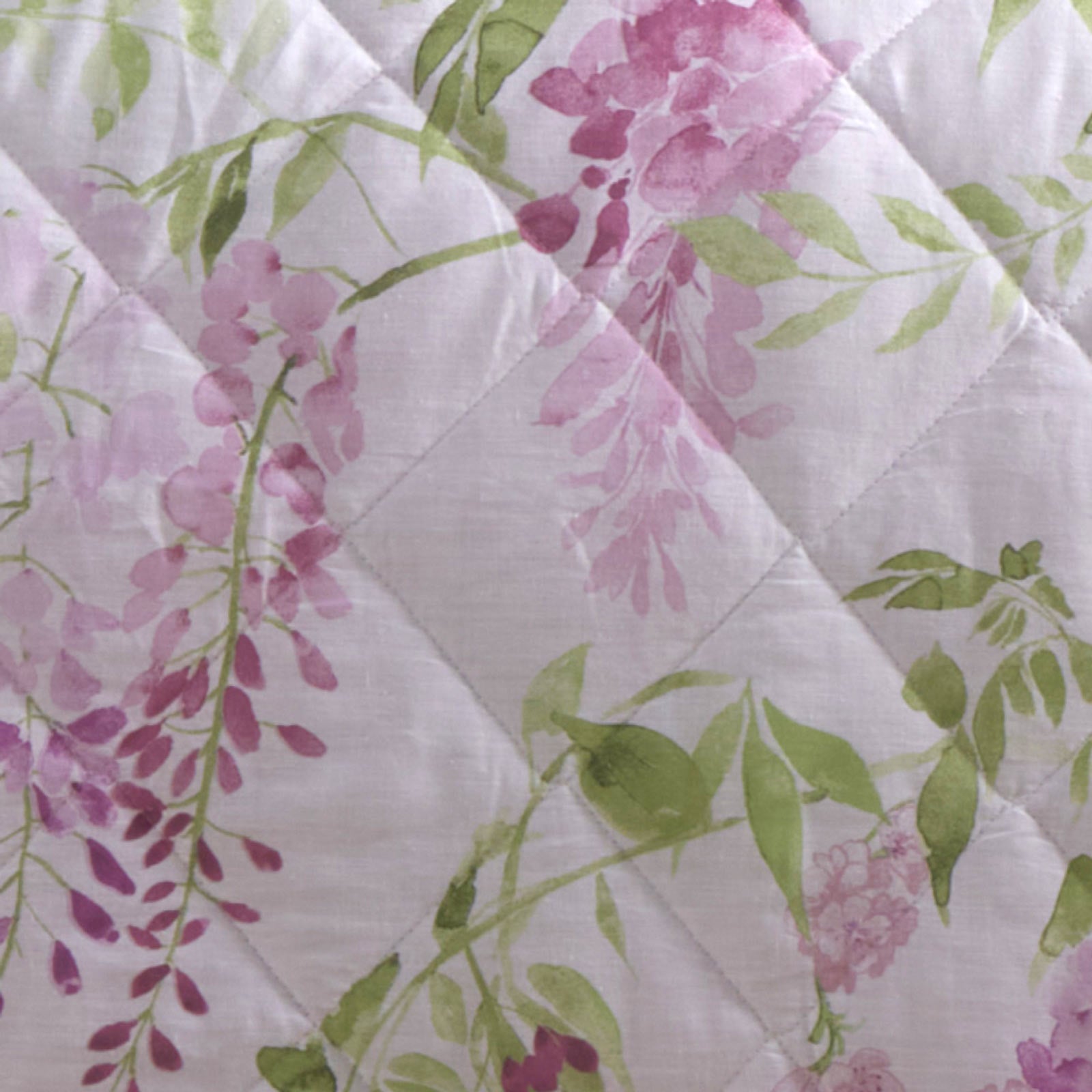 Wisteria Floral Bedspread 230cm x 200cm by Dreams & Drapes Design