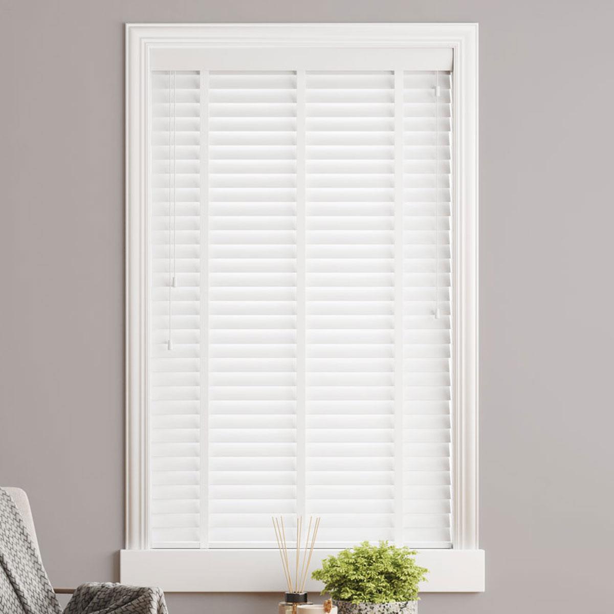 Sunwood Wood Gloss Pure Made to Measure Venetian Blind with Cotton Tapes by Decora