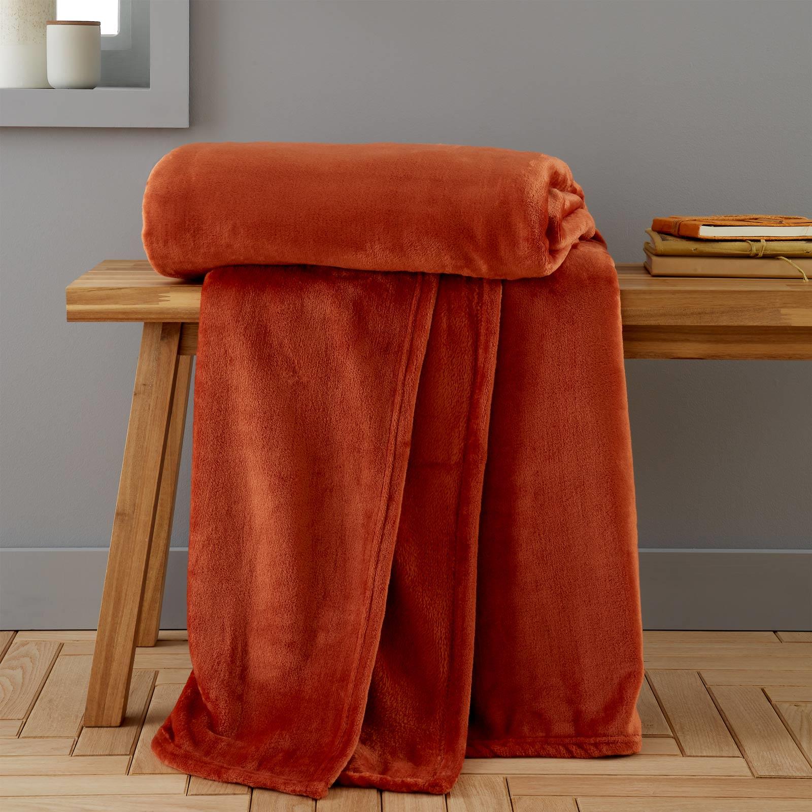 Raschel Velvet Touch Throw Blanket by Catherine Lansfield