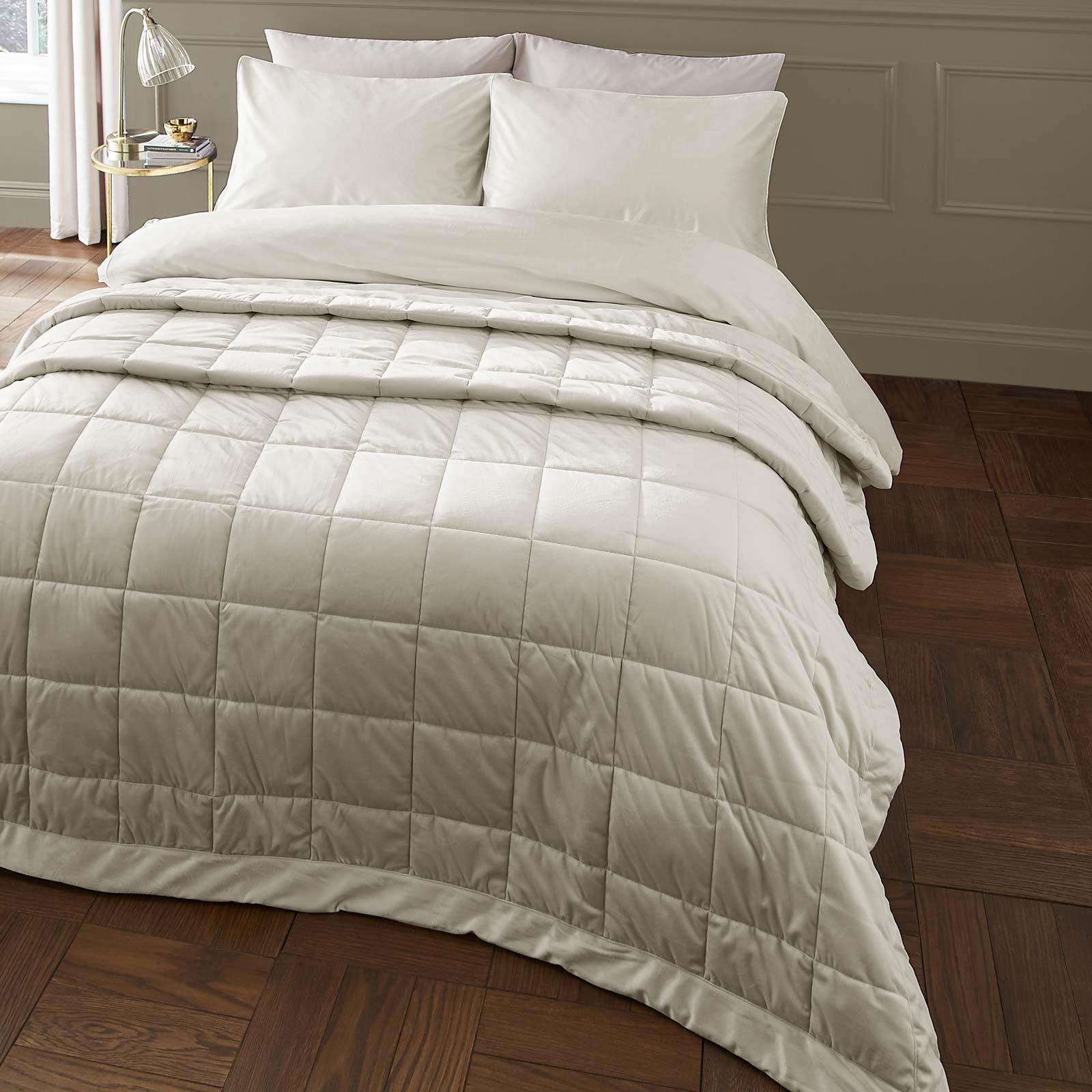 Kingsley Matt Velvet Bedspread by Catherine Lansfield