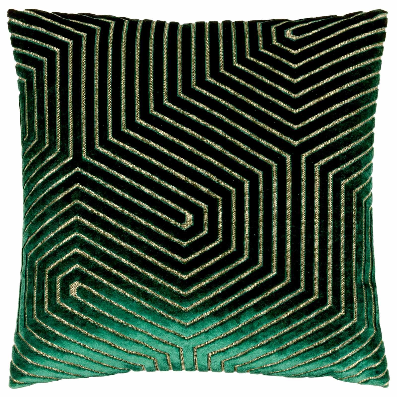 Evoke Cut Velvet Cushion Cover 18" x 18" by Paoletti