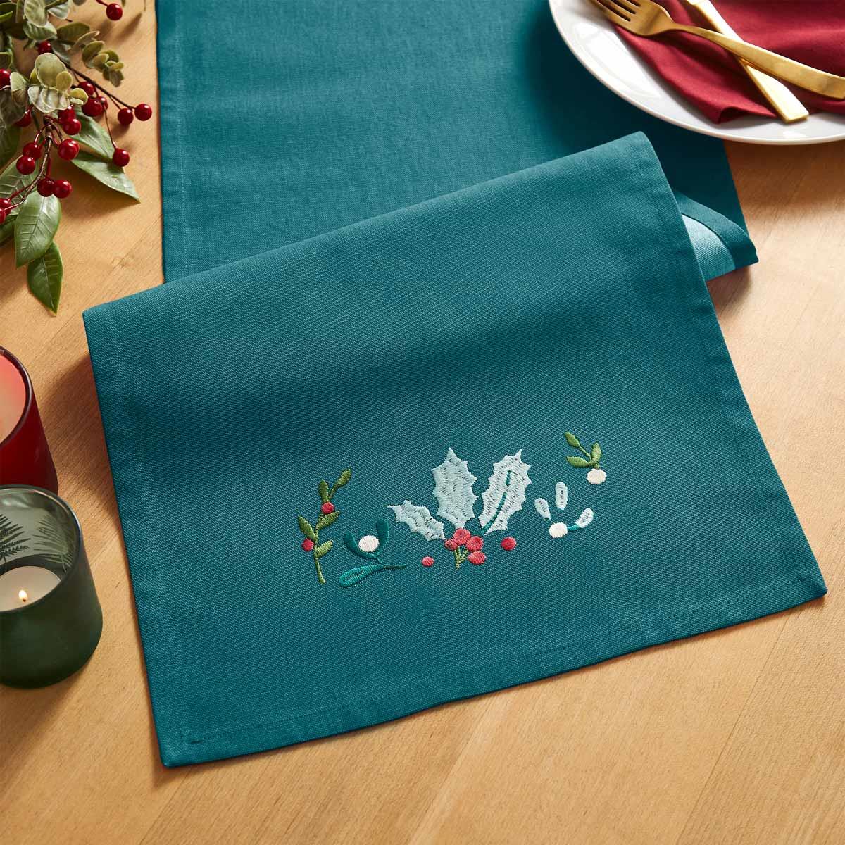 Christmas Holly & Mistletoe Kitchen Textiles Collection by Catherine Lansfield