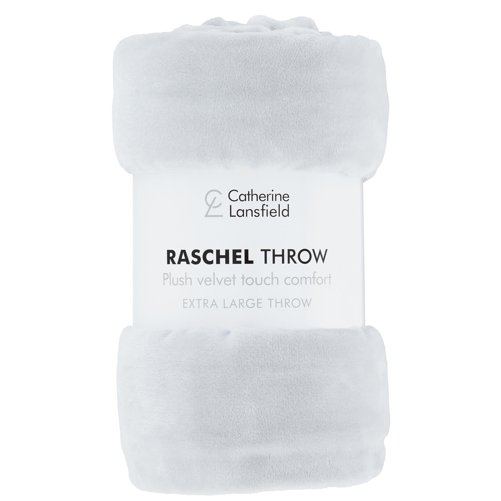 Raschel Velvet Touch Throw Blanket by Catherine Lansfield