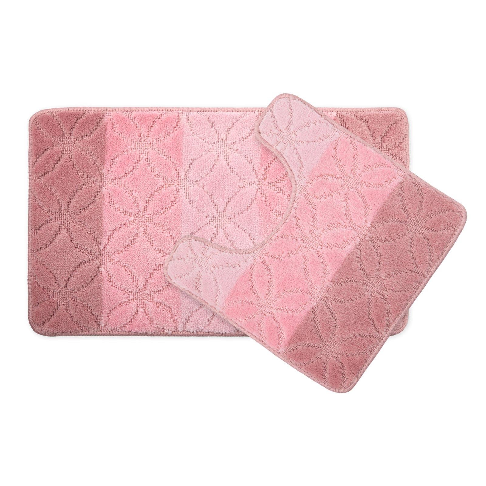 Halo Non-Slip Bath Mat & Pedestal Bathroom Set by Emma Barclay