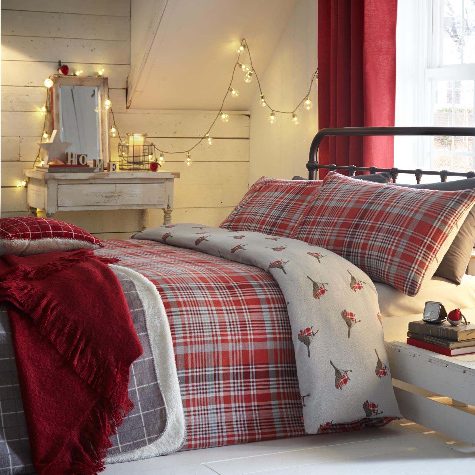 Robin Flannelette Brushed Cotton Duvet Cover Set by Dreams & Drapes Lodge