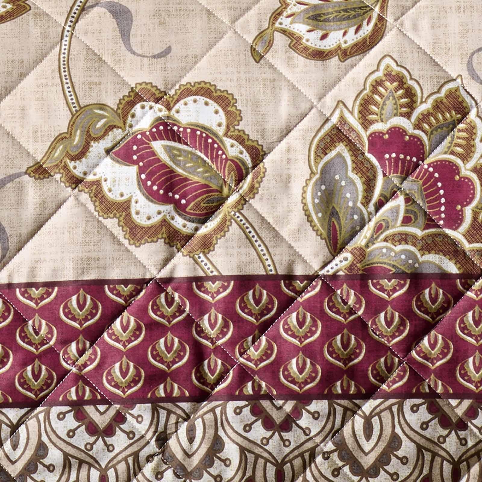 Kashmir Paisley Floral Bedspread by Catherine Lansfield