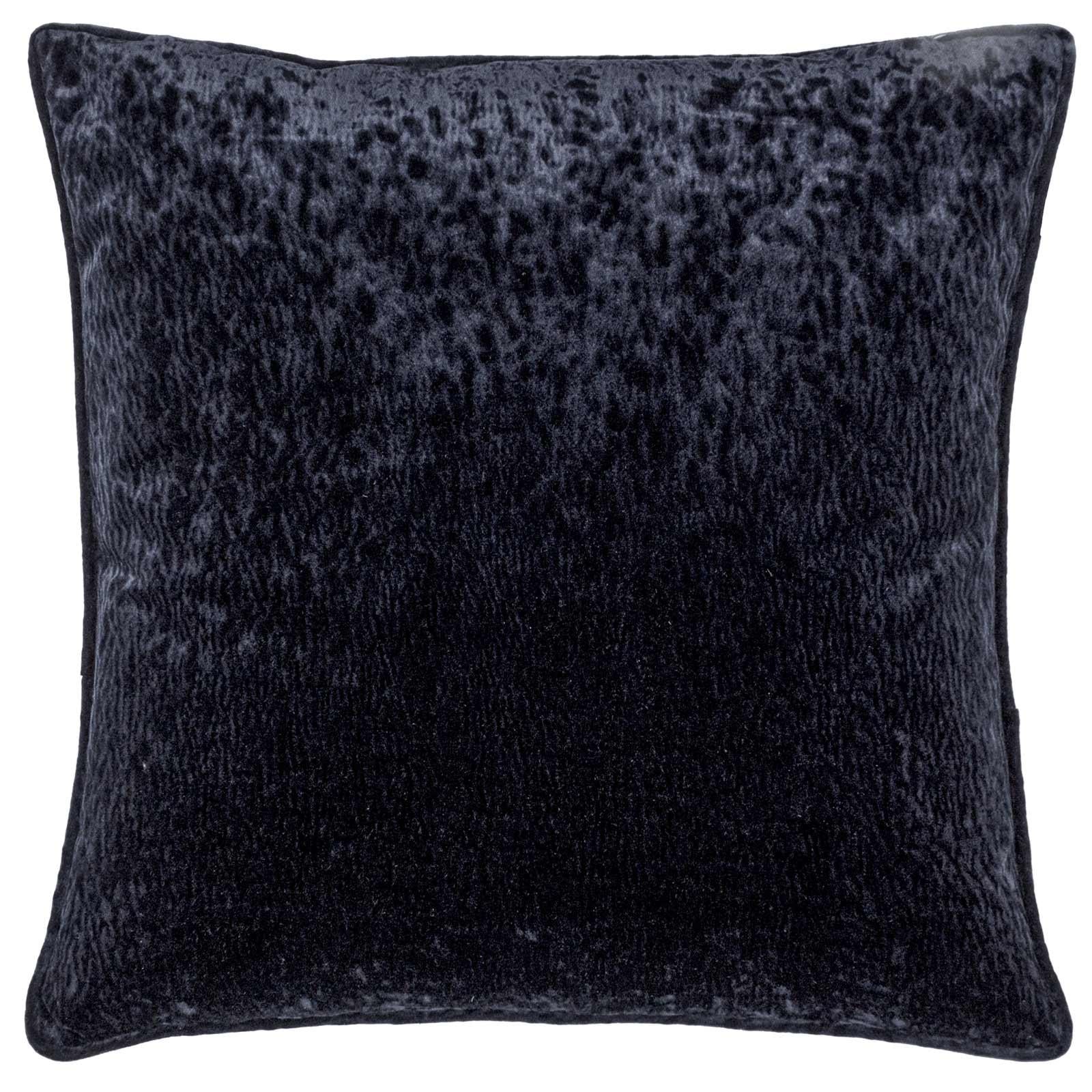 Ripple Plush Velvet Cushion Cover 20" x 20" by Paoletti