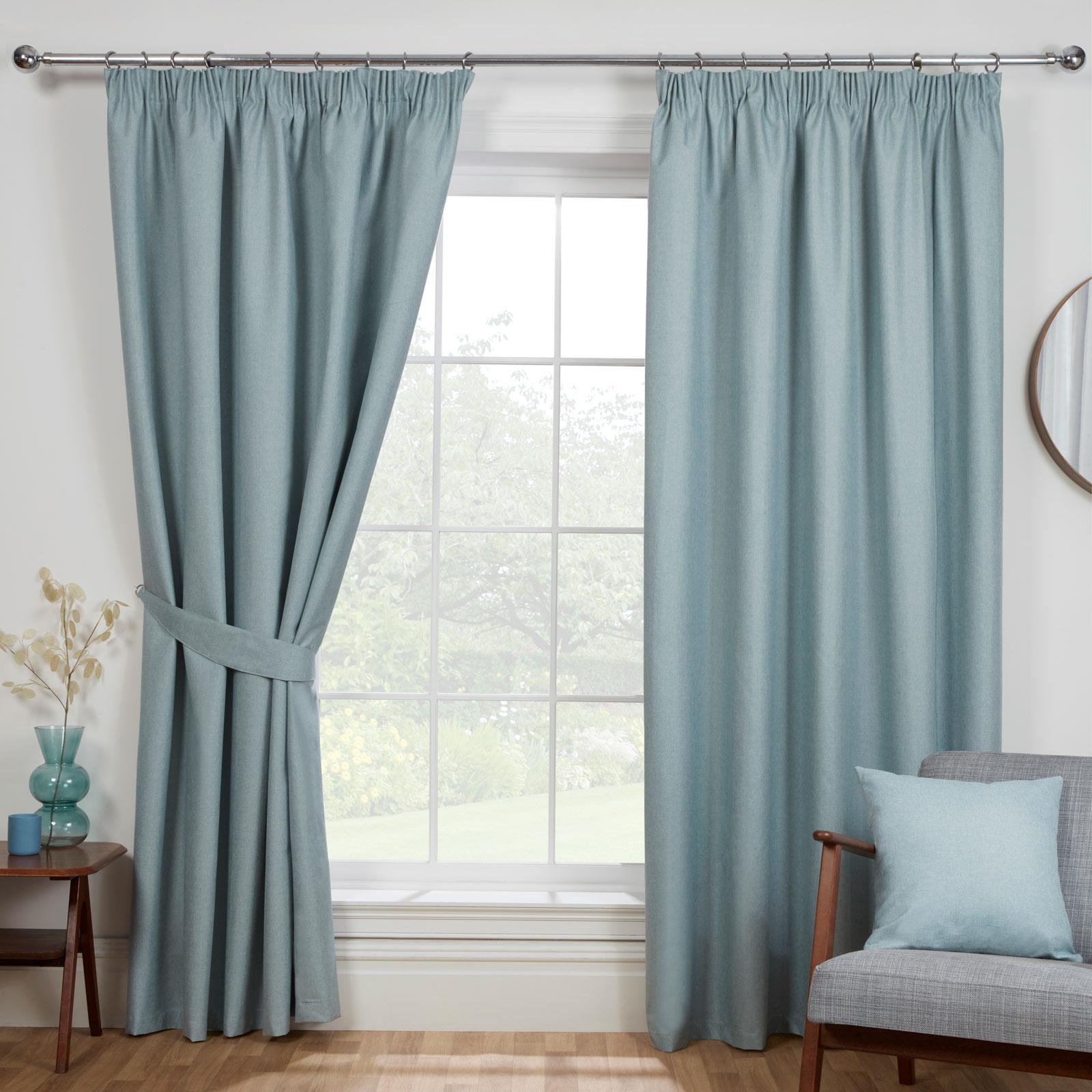 Eclipse Blackout Tape Top Pencil Pleat Curtains by Sundour