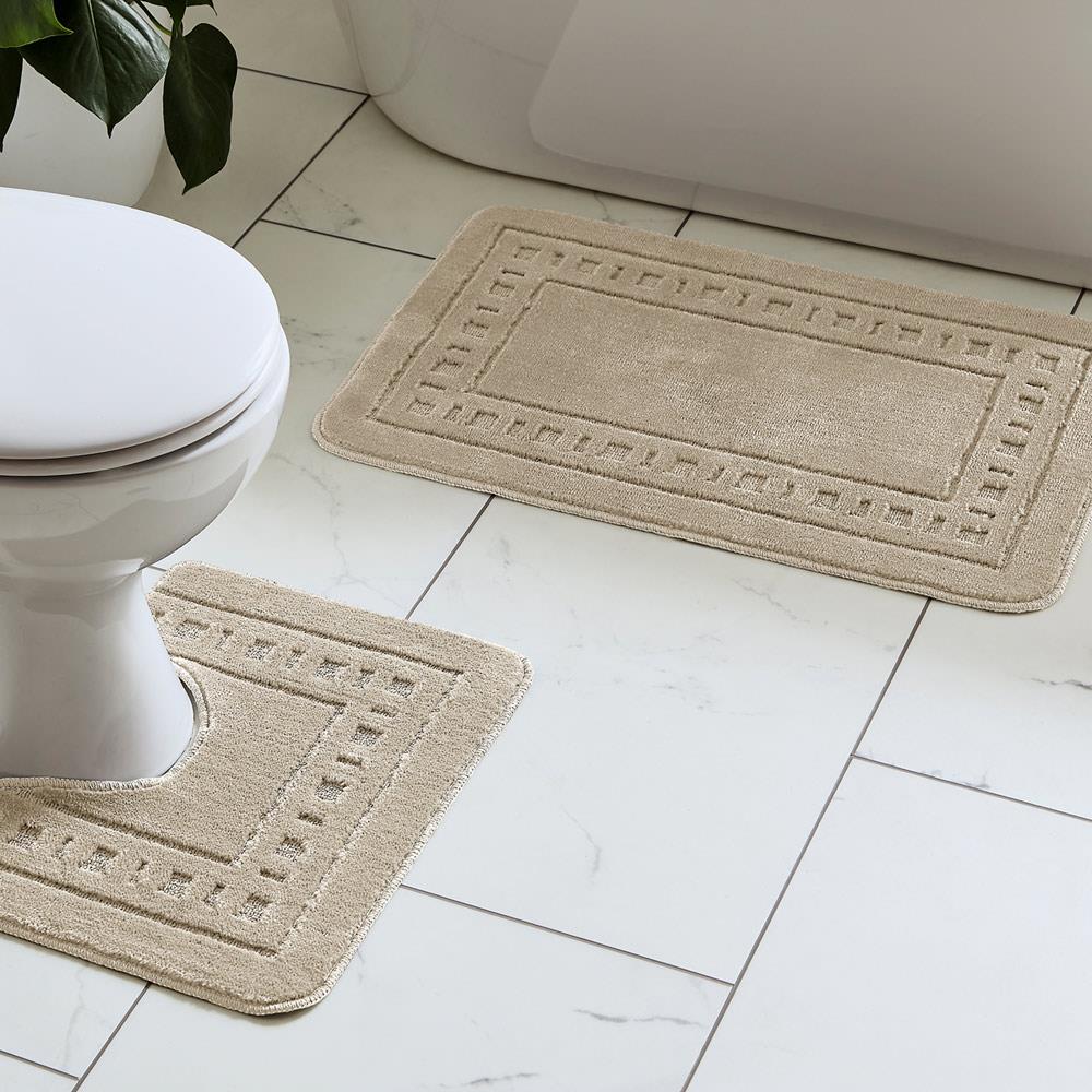 Armoni Bath Mat & Pedestal Bathroom Set by Catherine Lansfield