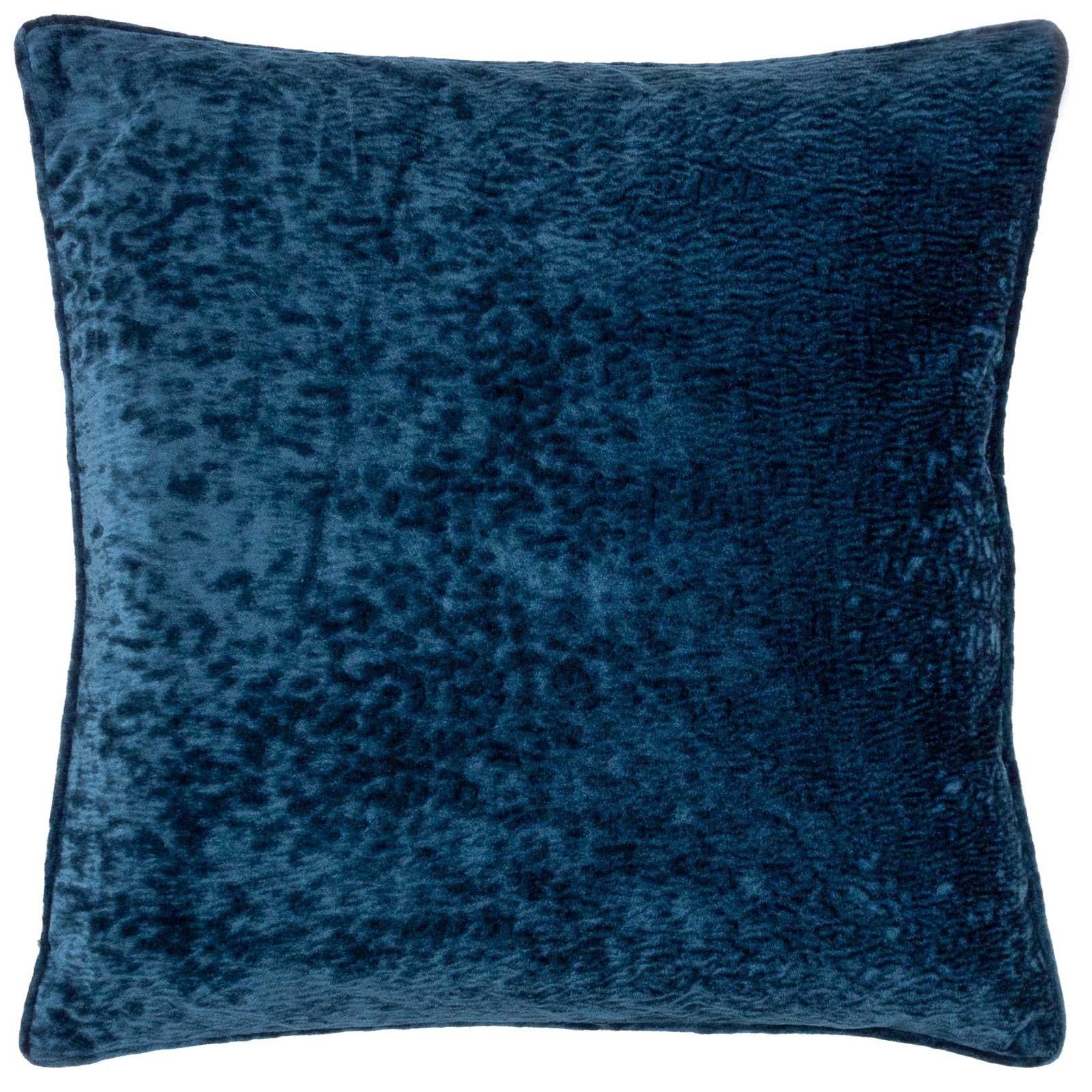 Ripple Plush Velvet Cushion Cover 20" x 20" by Paoletti