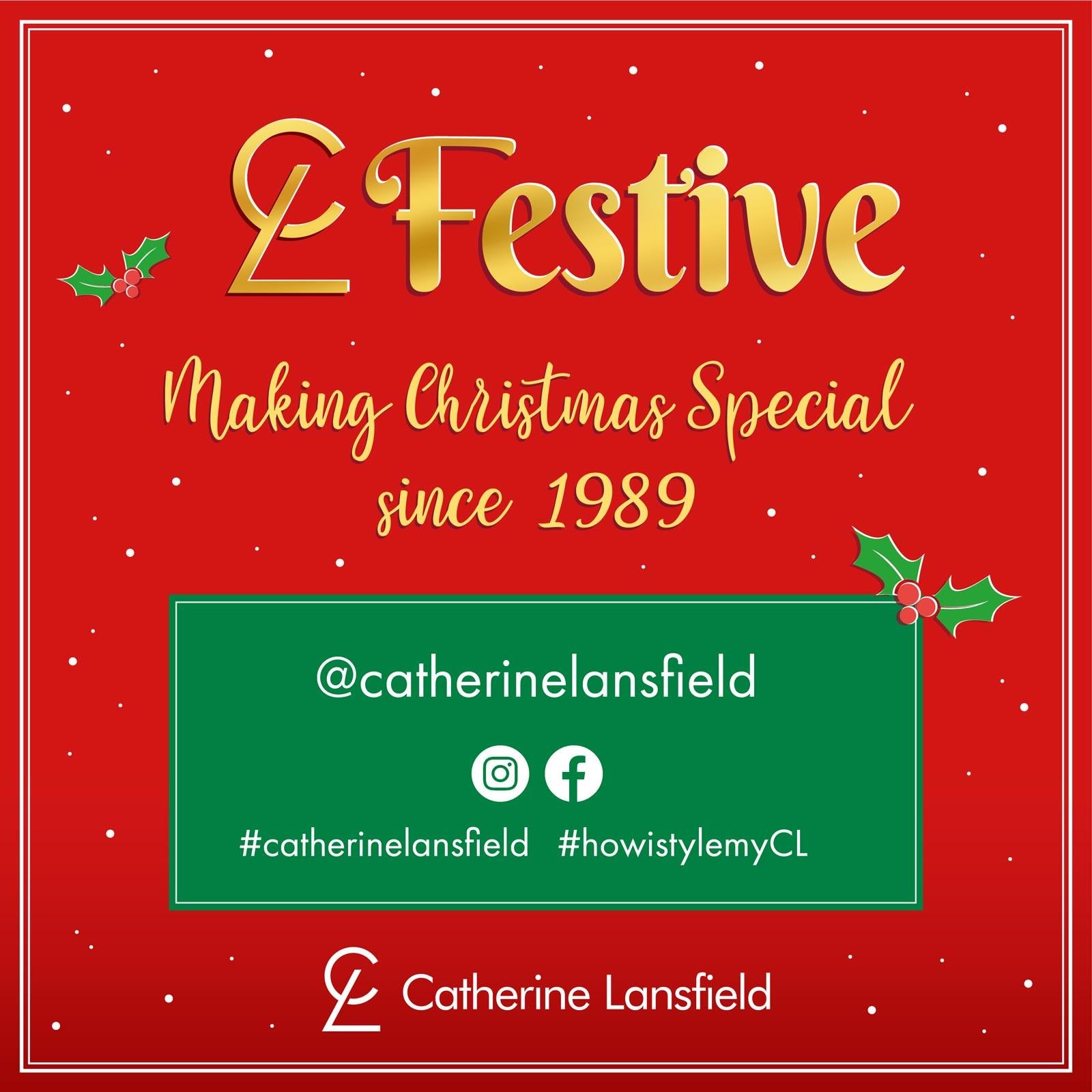 Christmas Holly & Mistletoe Kitchen Textiles Collection by Catherine Lansfield