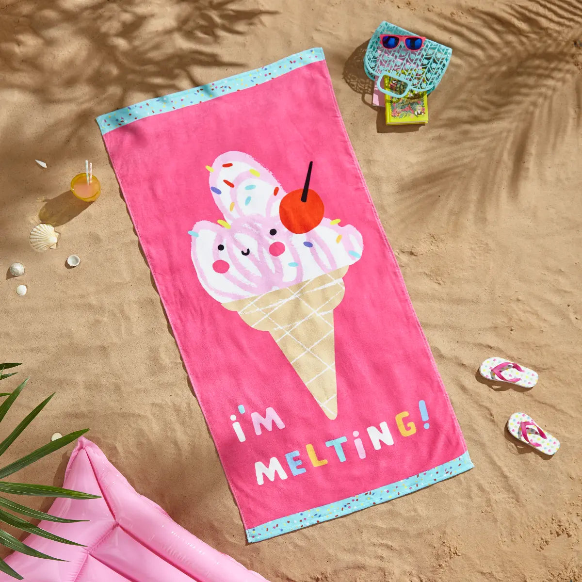 Catherine Lansfield Cotton Beach Towel 76cm x 160cm by Catherine Lansfield