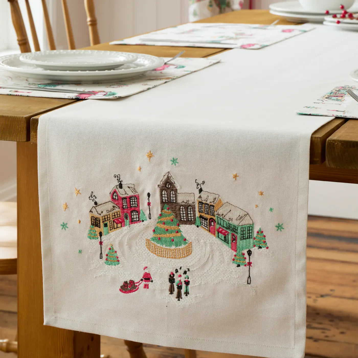 Christmas Town Kitchen Textiles Collection by Catherine Lansfield