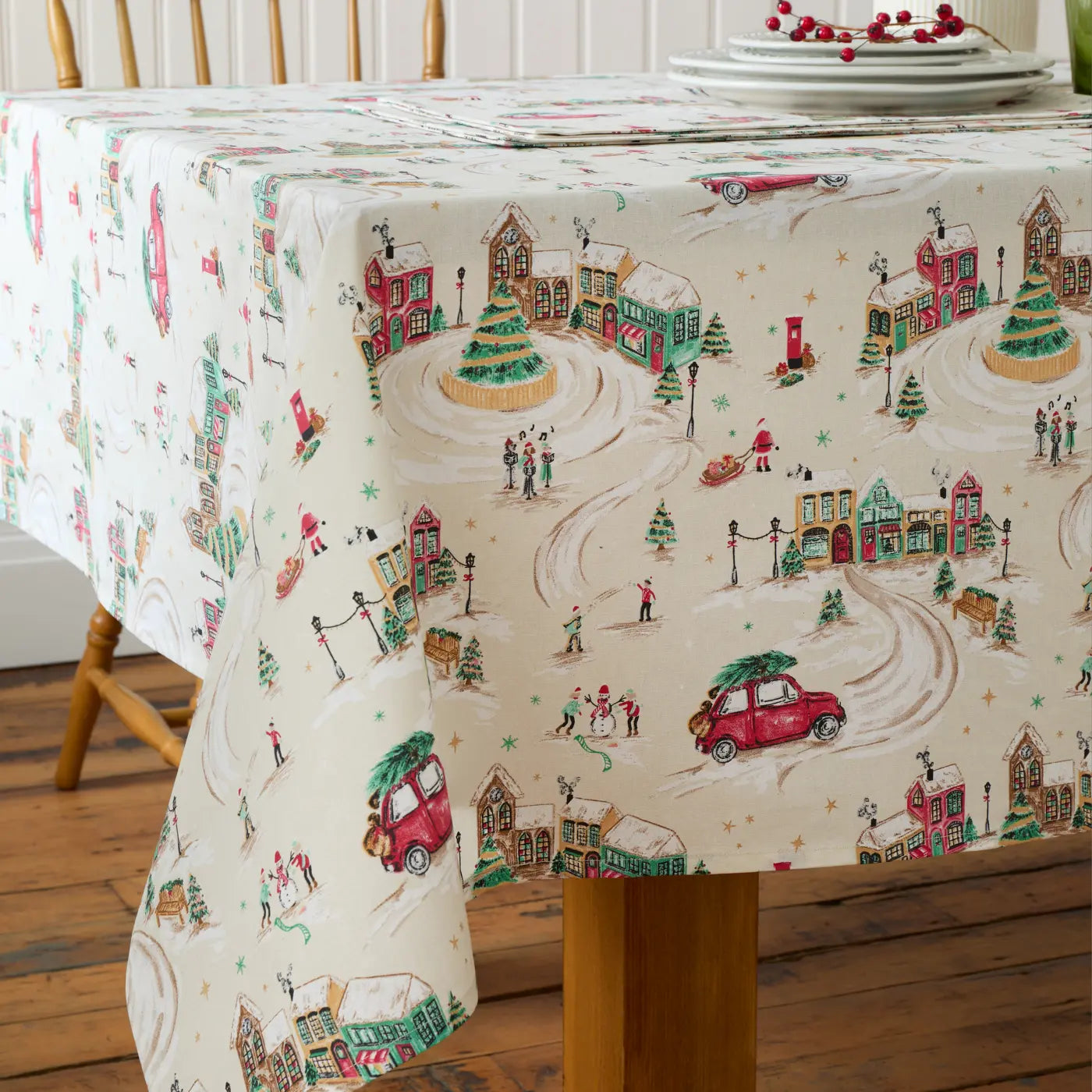 Christmas Town Kitchen Textiles Collection by Catherine Lansfield