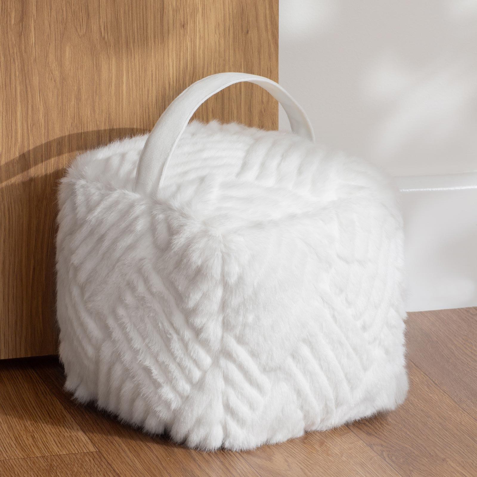 Sonnet Faux Fur Door Stop by Paoletti