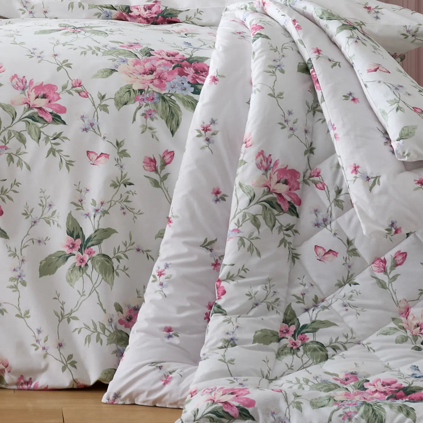 Bridgerton Penelope Floral Bedspread 200cm x 200cm by Catherine Lansfield