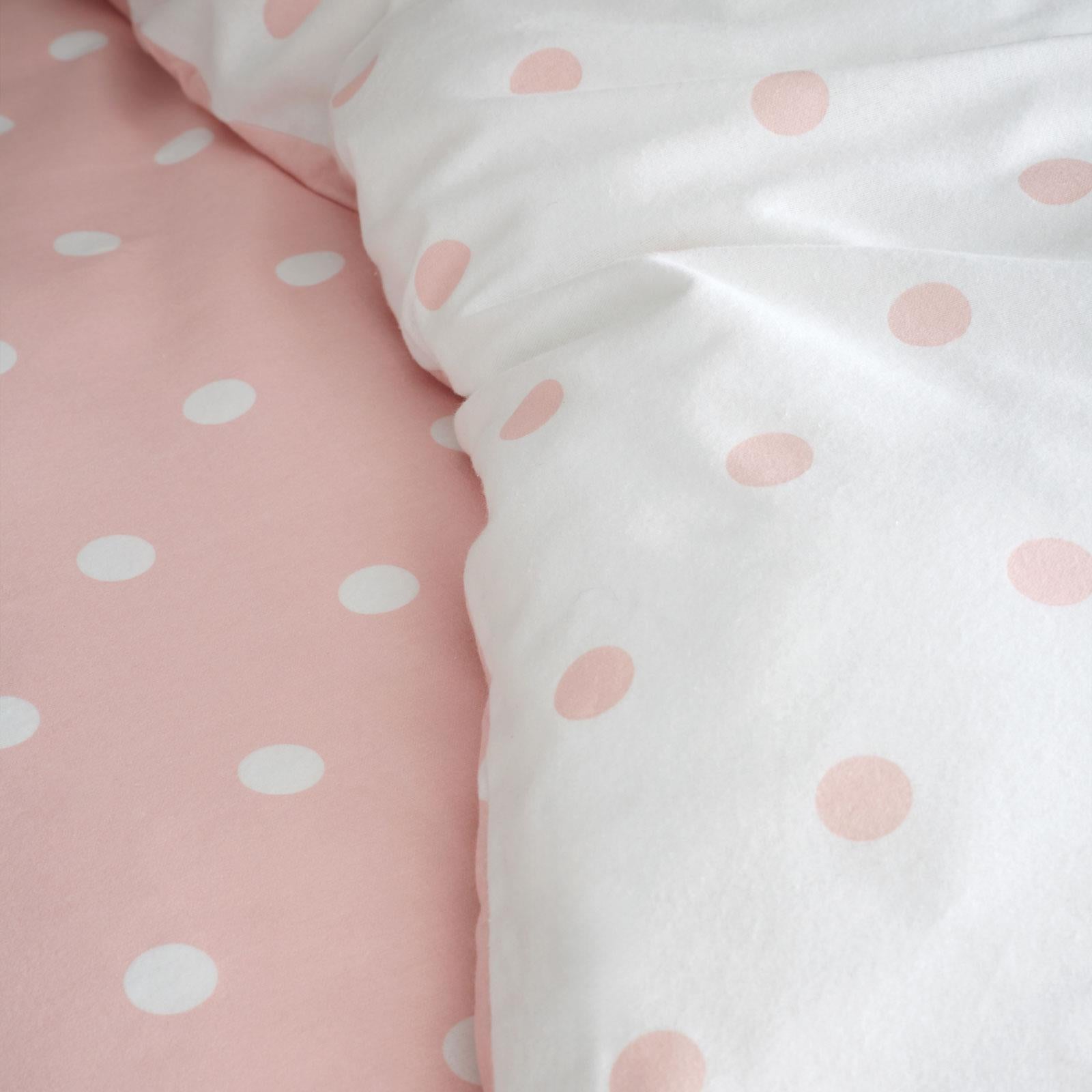 Brushed Polka Dot Duvet Cover Set by Catherine Lansfield